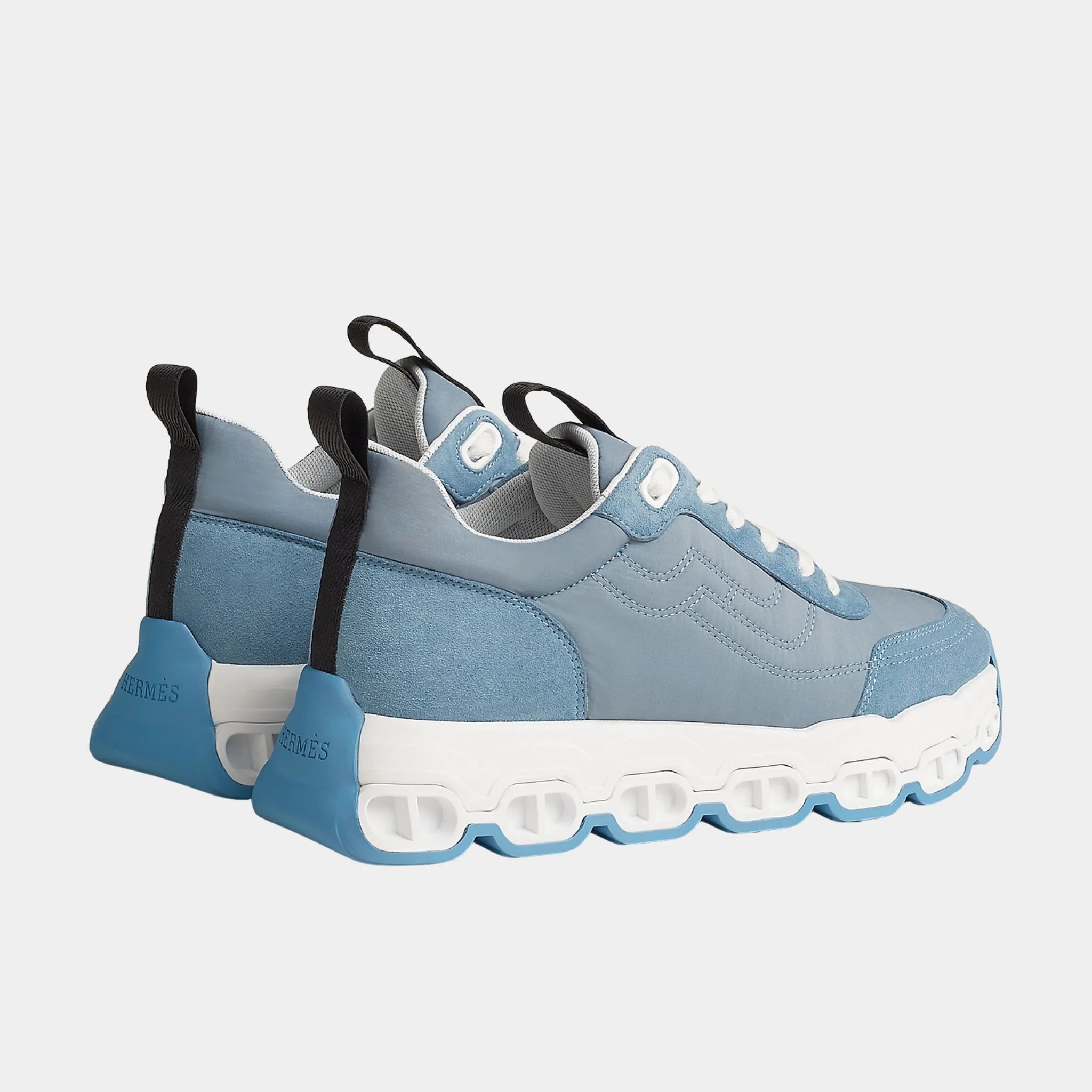Impulse Sneakers in Parachute Fabric and Calfskin