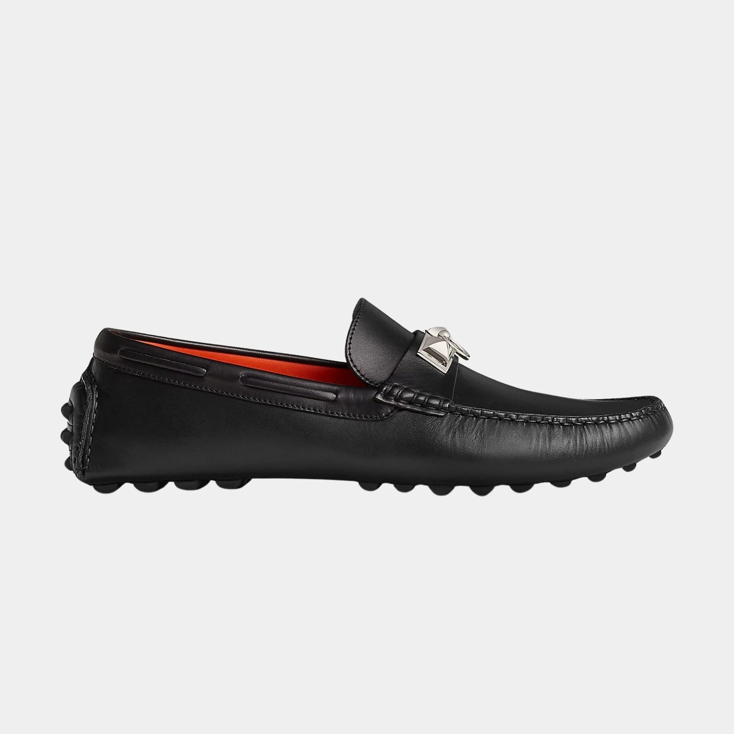 Hermes Irving Loafer in Calfskin, Noir, Side