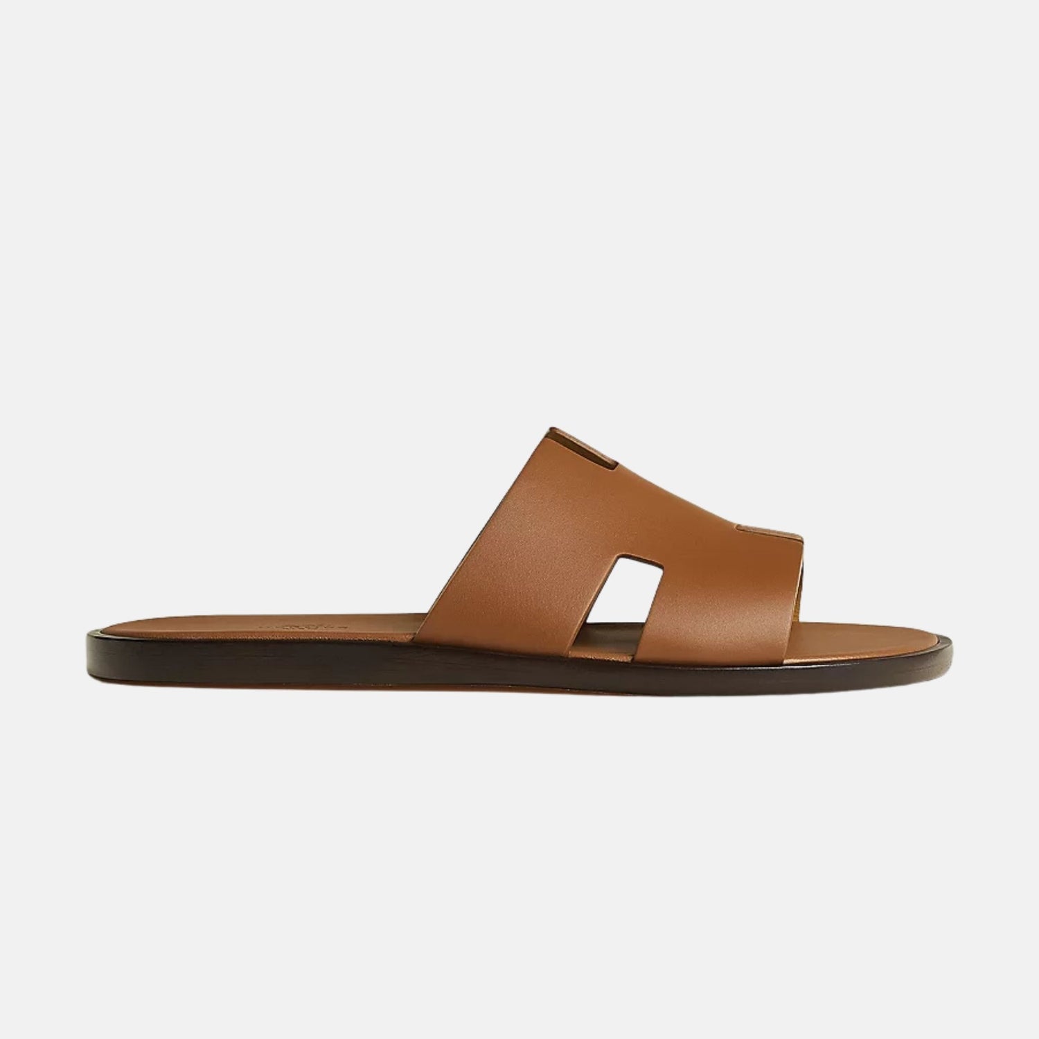 Hermes Izmir Sandal In Calfskin, Gold, Side