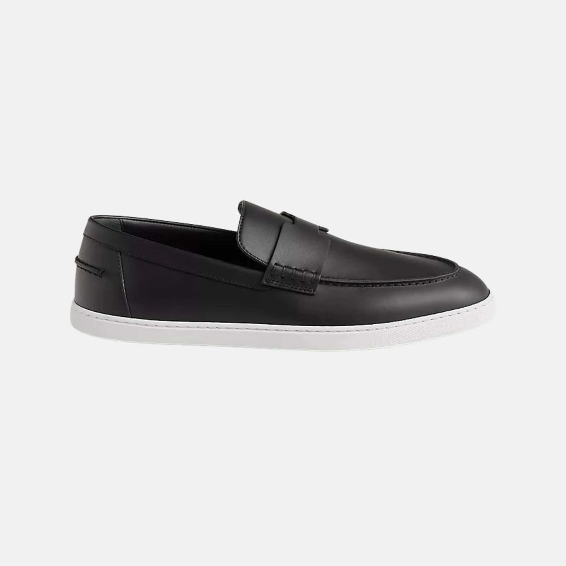 Hermes Job Loafer Calfskin Black, Side