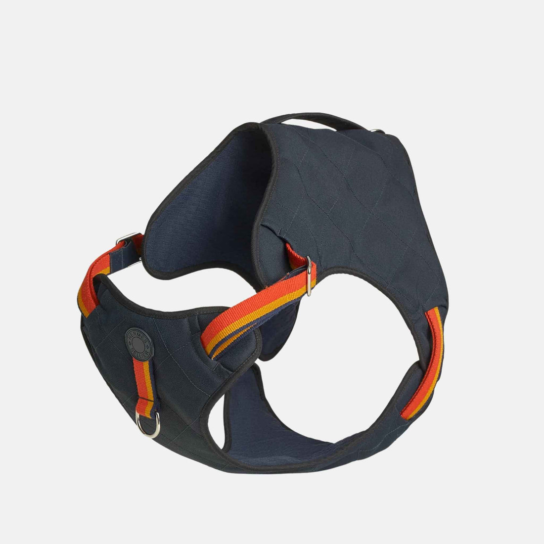 Hermes Jump Luxury Dog Harness With Fine Padding, Navy