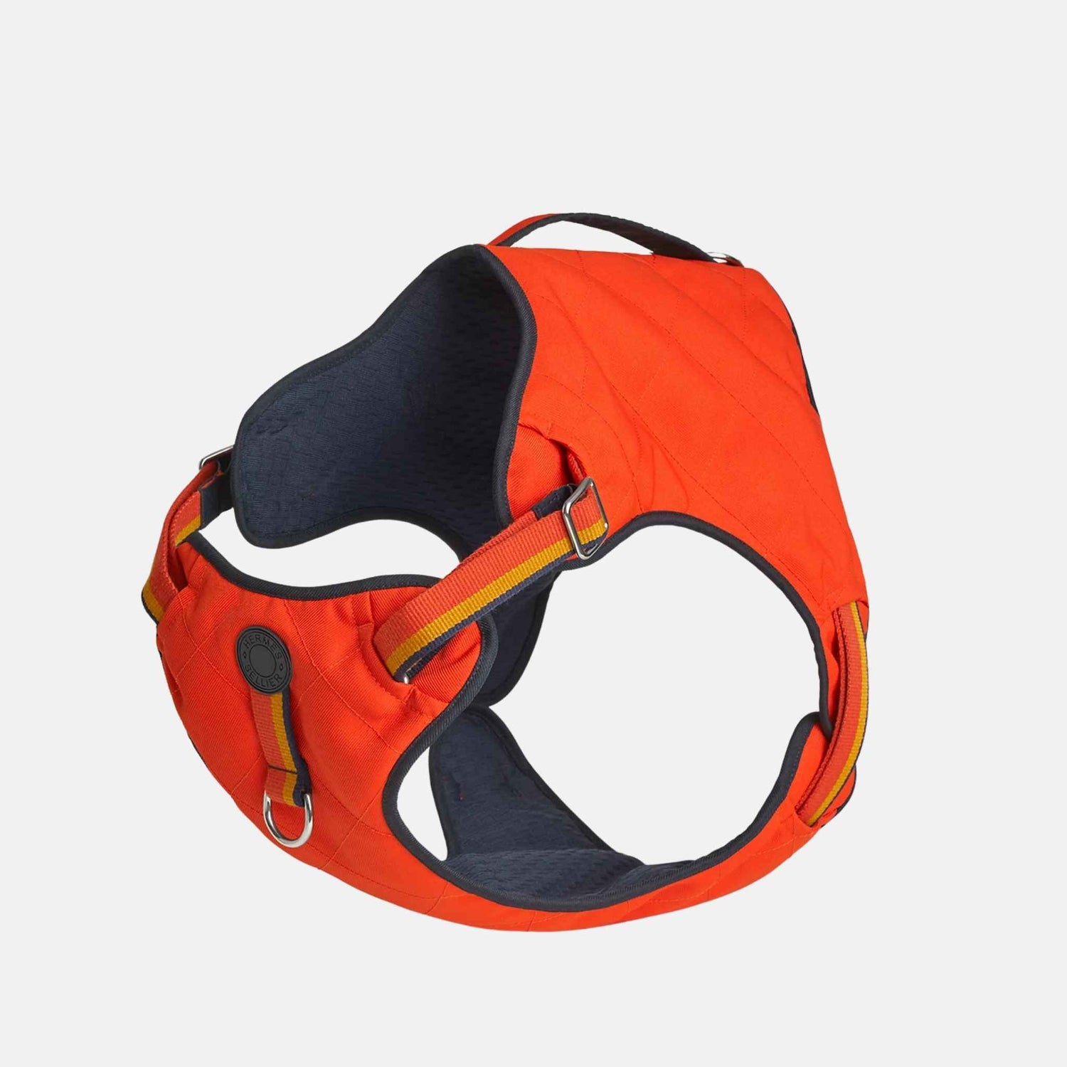 Hermes Jump Luxury Dog Harness With Fine Padding, Navy