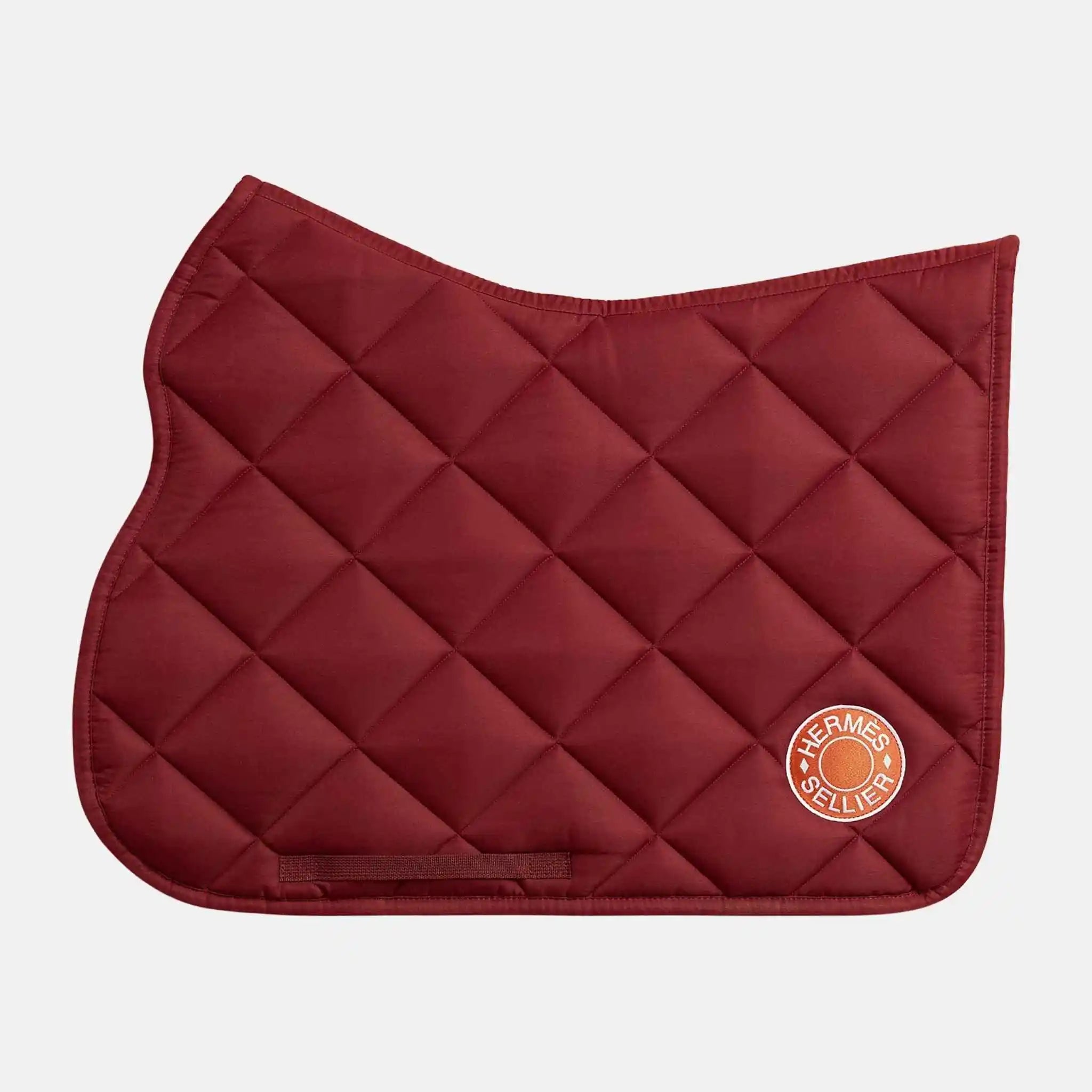 Hermes Jump Mixed Saddle Pad, Rouge H