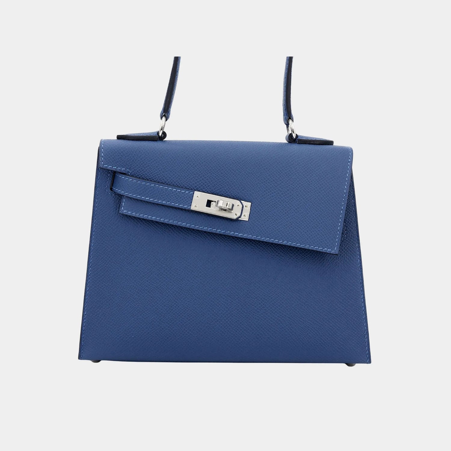 Hermes Kelly 20 Epsom Limited Edition En Desordre Bleu Tie PHW, Back