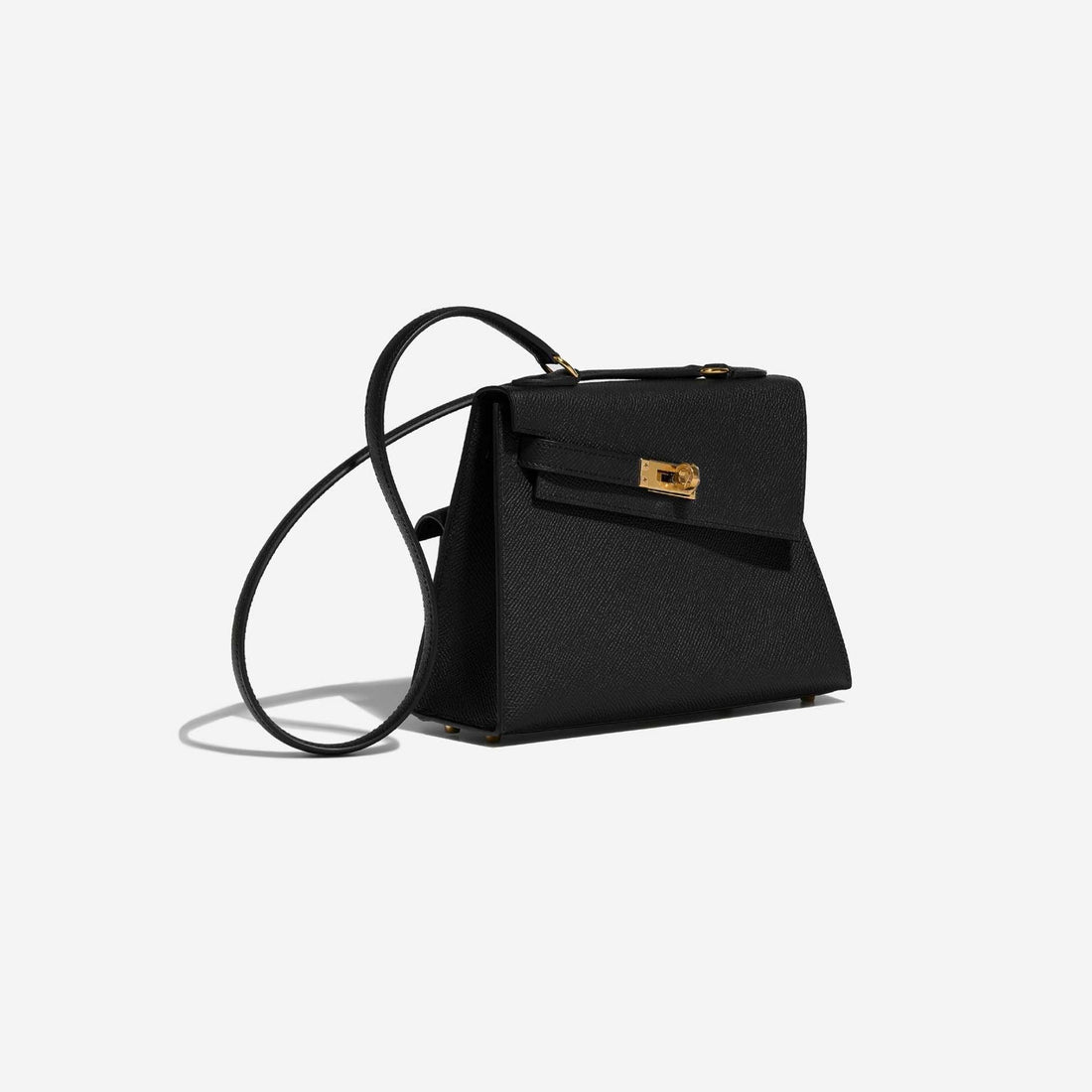 Hermes Kelly 20 Mini en Desordre Epsom Black, Side