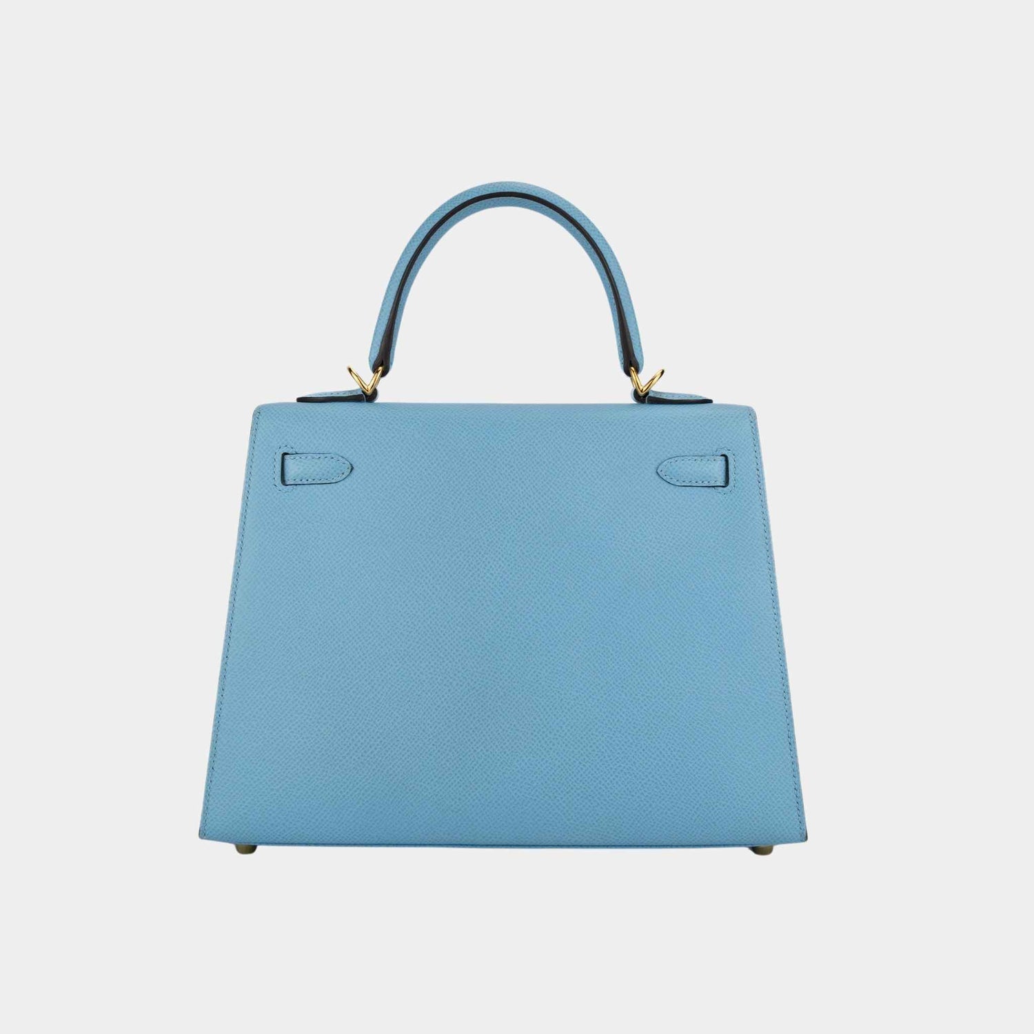 Hermes Kelly 25 Epsom Bleu Céleste GHW, Back