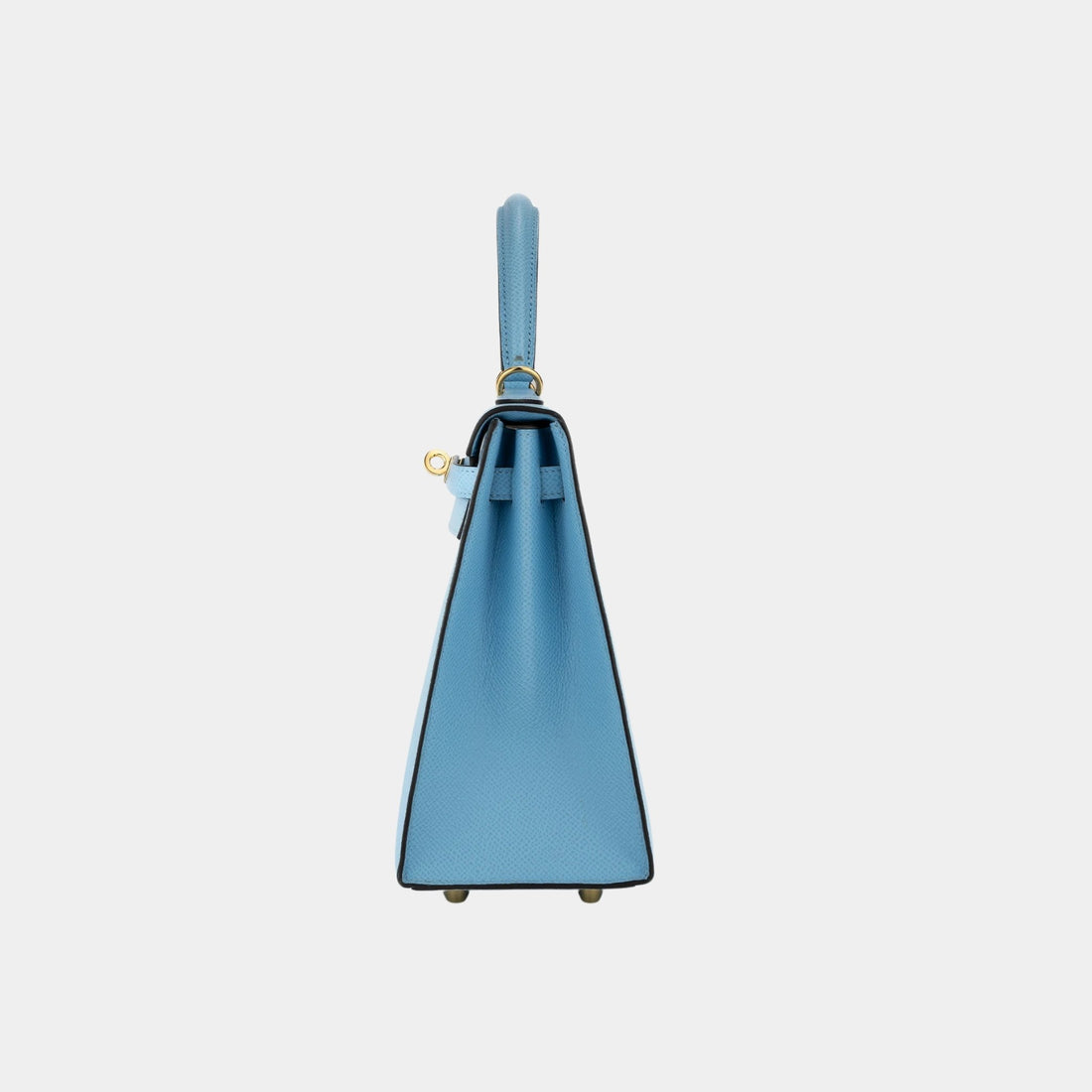 Hermes Kelly 25 Epsom Bleu Céleste GHW، منظر جانبي