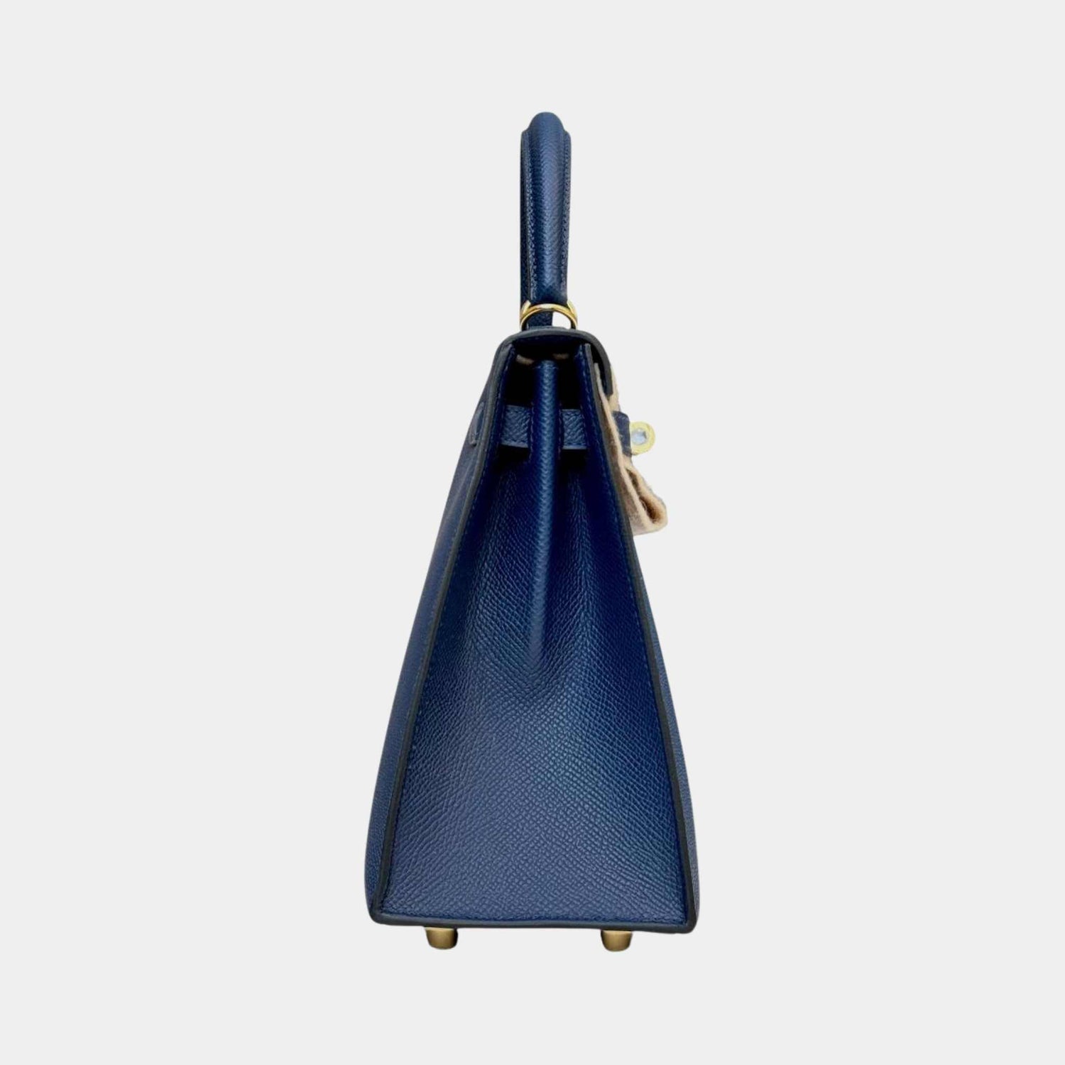 Hermes Kelly 25 Epsom Bleu Navy GHW, Side