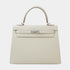 Hermes Kelly 25 Epsom Craie PHW, Front