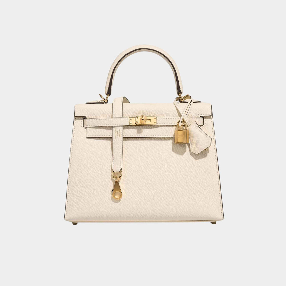 Hermes Kelly 25 Epsom Nata GHW, Front