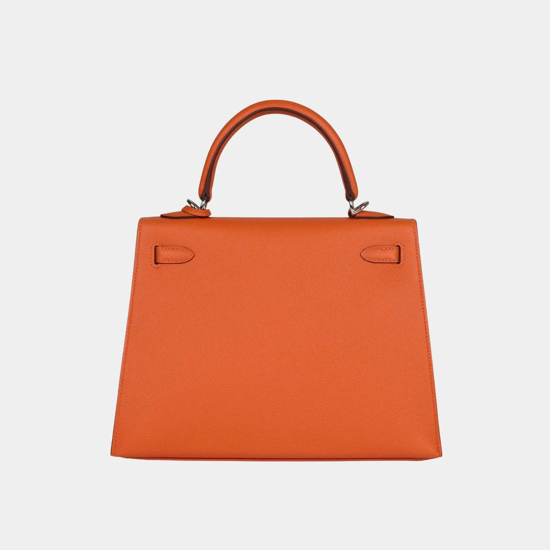 Hermes Kelly 25 Epsom برتقالي H PHW، الظهر