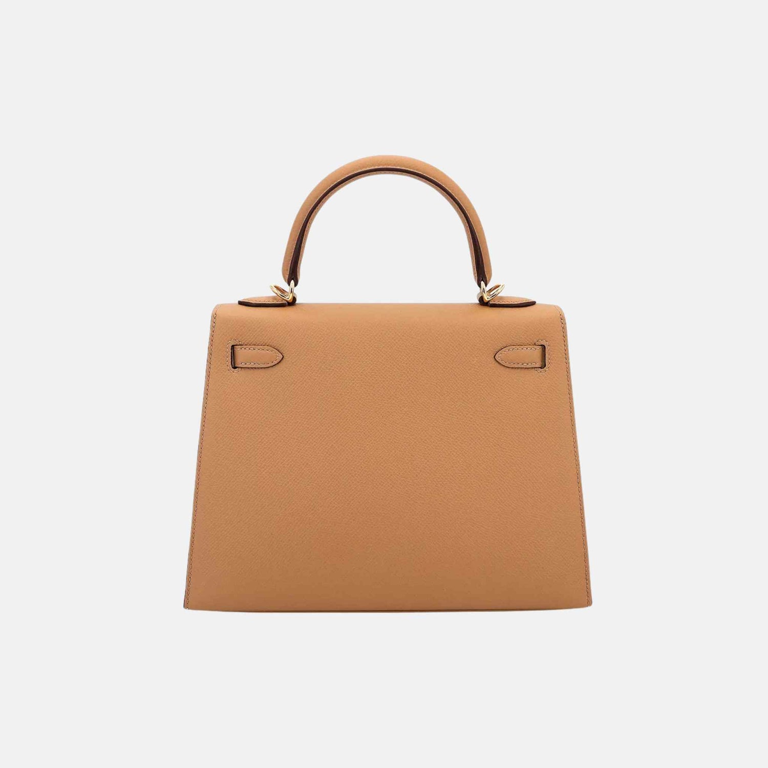 Hermes Kelly 25 Epsom Sellier Biscuit GHW, Back