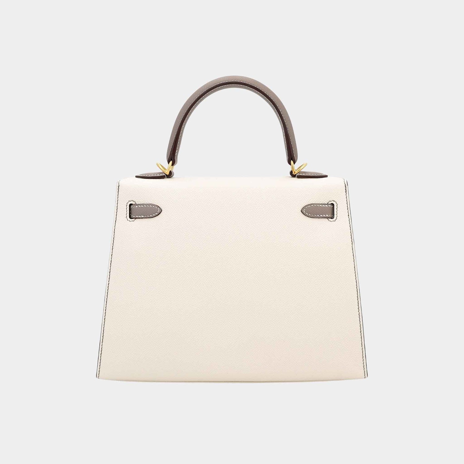 Hermes Kelly 25 HSS Epsom Sellier Craie/Gris Asphalte GHW, Back