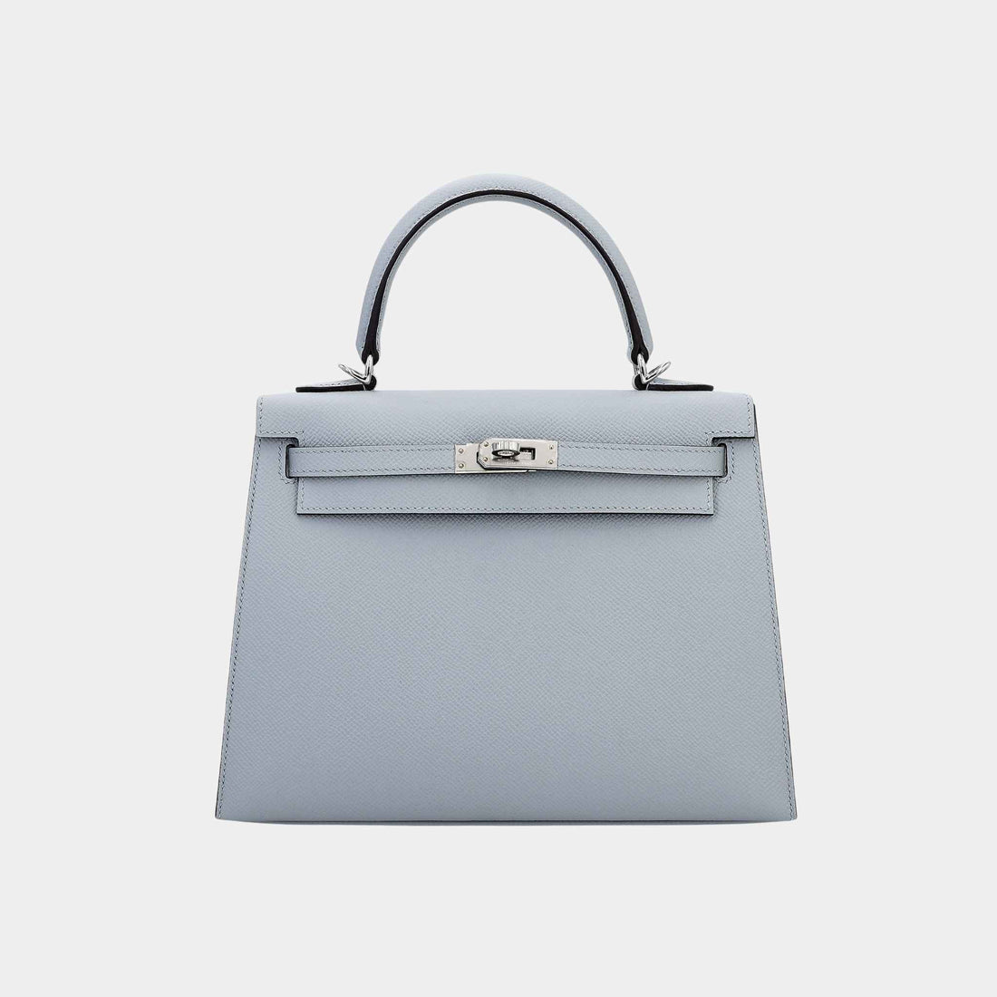 Hermes Kelly 25 HSS Verso Epsom Bleu Glacier/Bleu Electrique PHW, Front