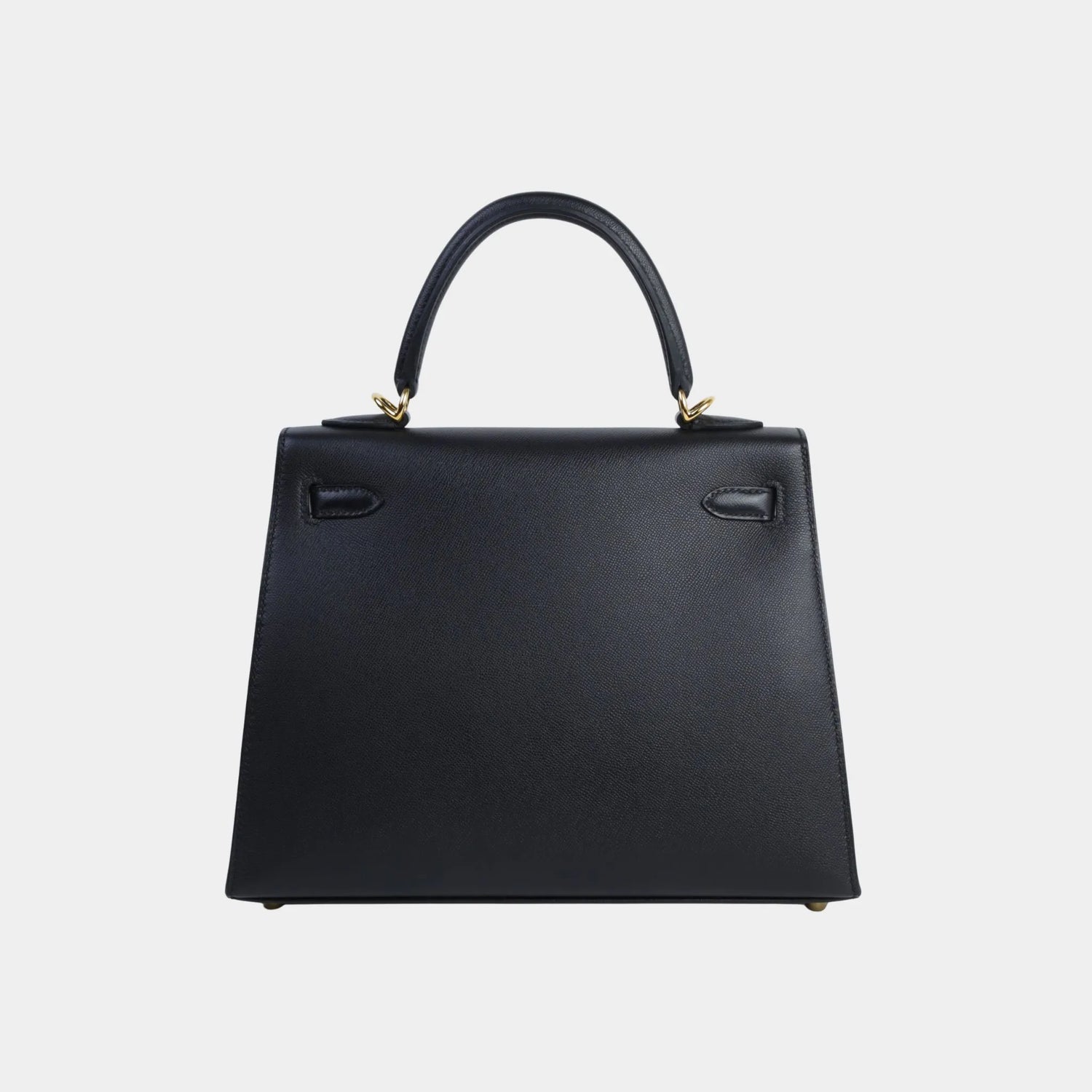 Kelly 25 Madame Black/Gris Misty GHW, Back