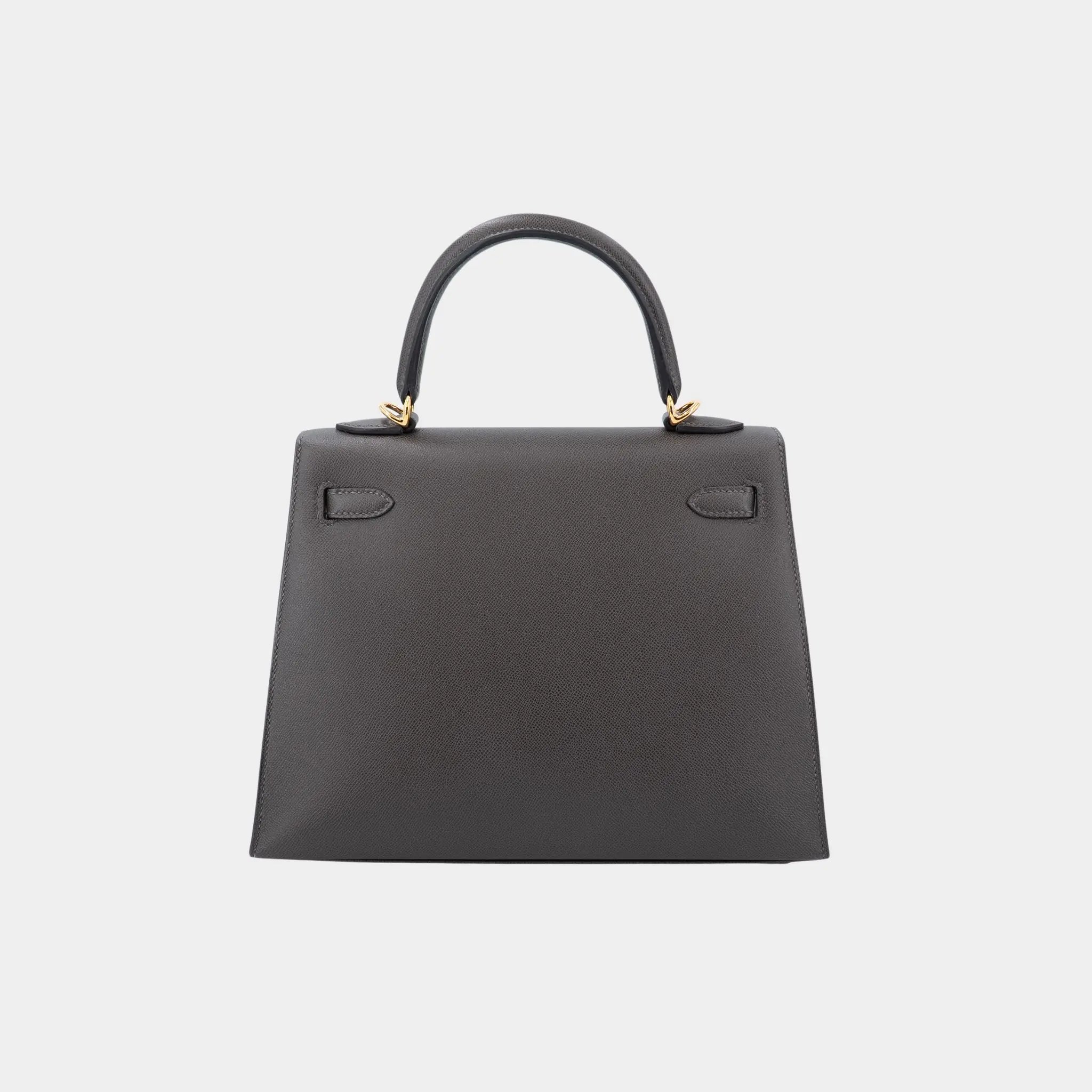  Hermes Kelly 25 Madame Graphite GHW, Back