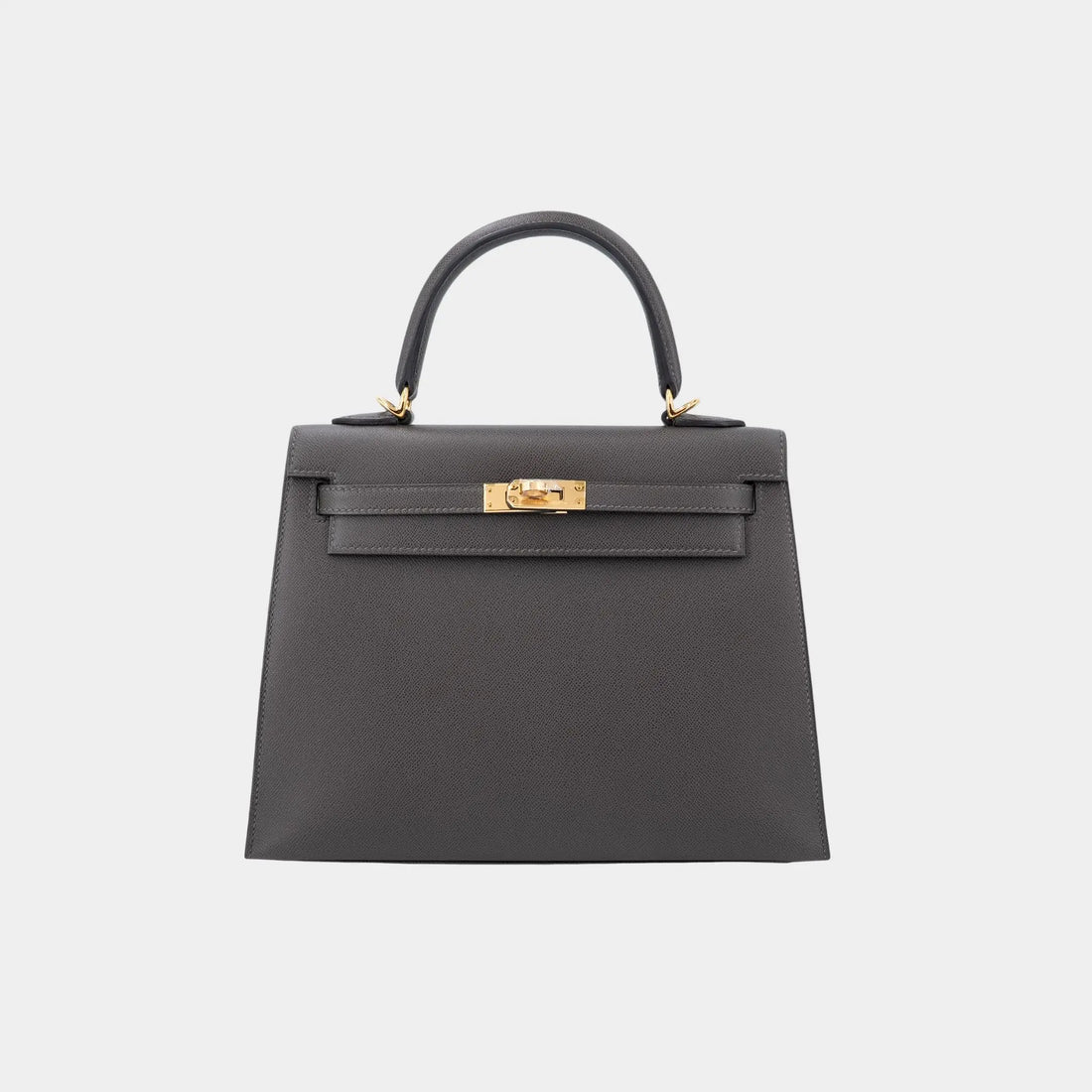  Hermes Kelly 25 Madame Graphite GHW, Front