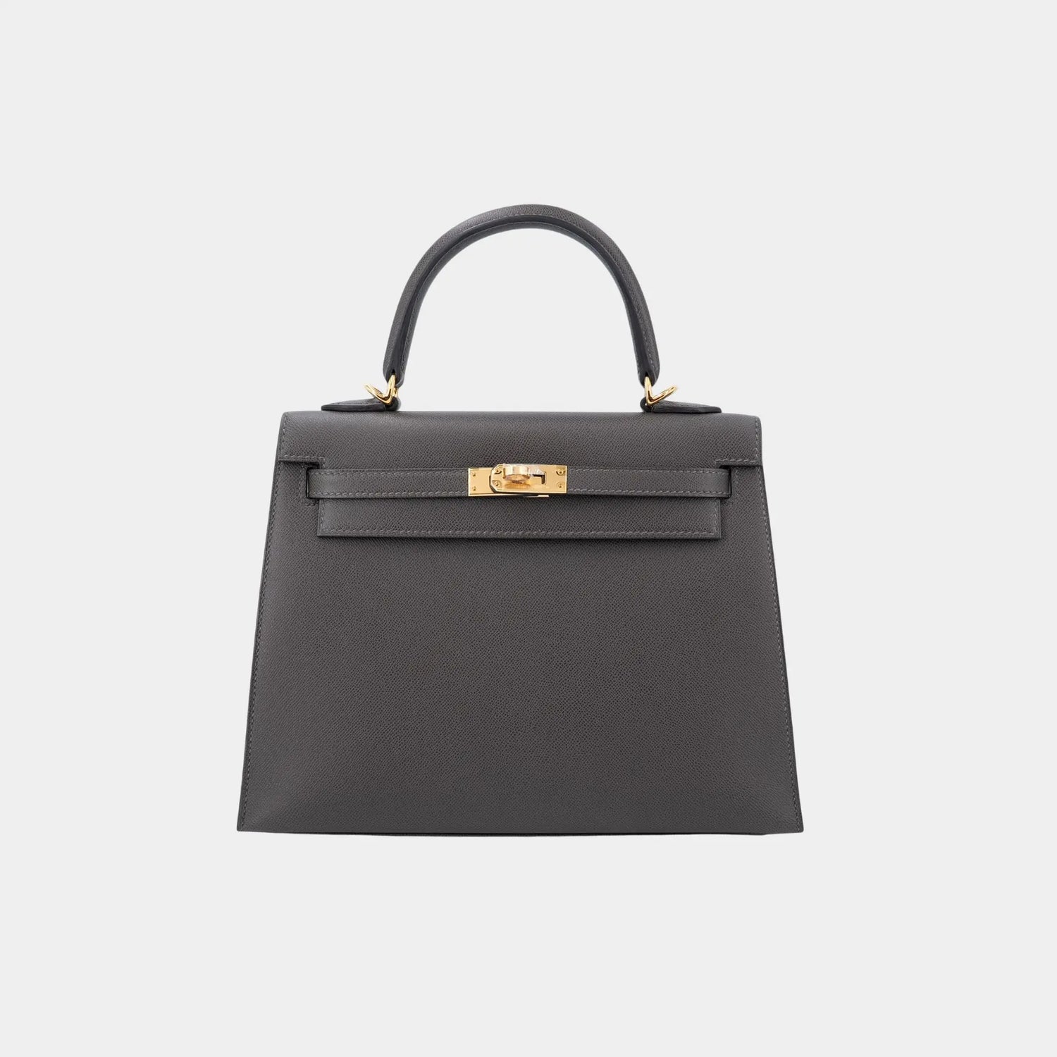  Hermes Kelly 25 Madame Graphite GHW, Front