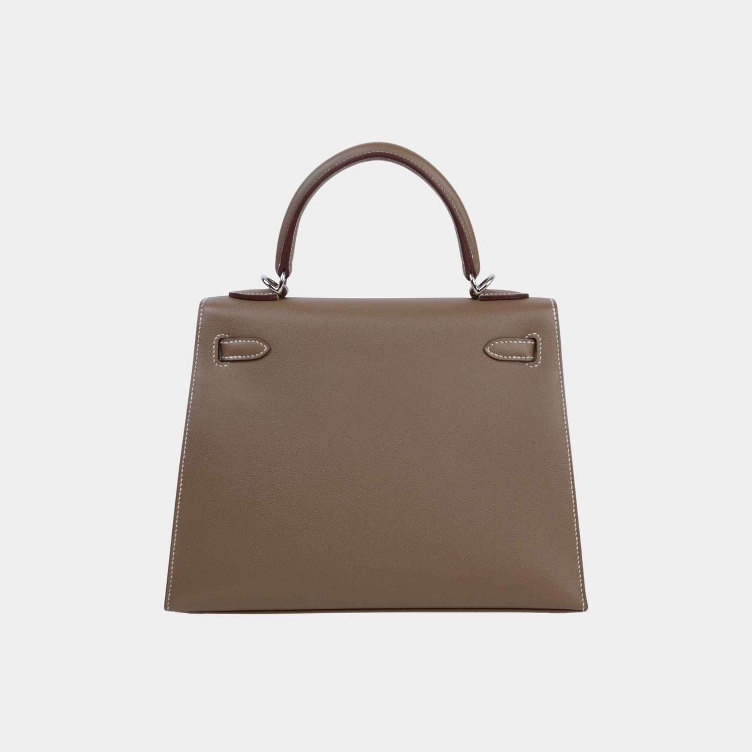 Hermes Kelly 25 Sellier Madame Etoupe/Bamboo PHW, Back