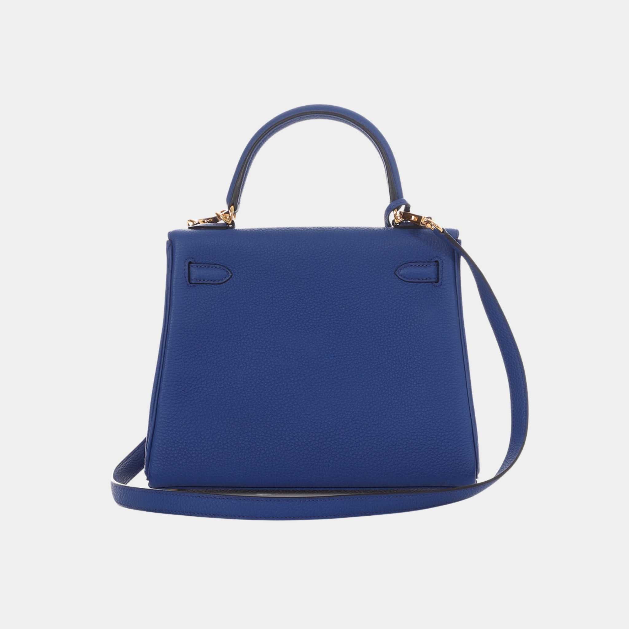 Hermes Kelly 25 Togo Bleu Royal GHW, Back