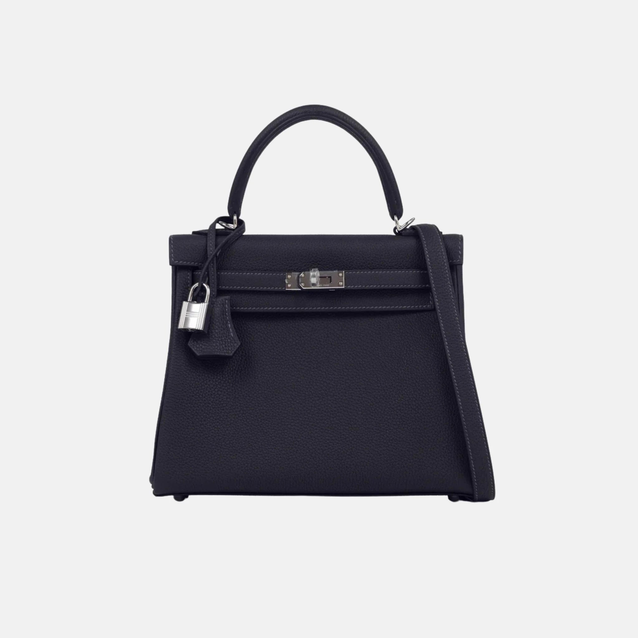 Hermes Kelly 25 Togo Caban PHW , Front