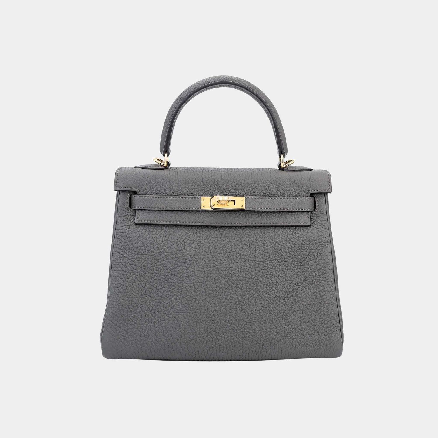 Hermes Kelly 25 Togo Etain GHW, Front