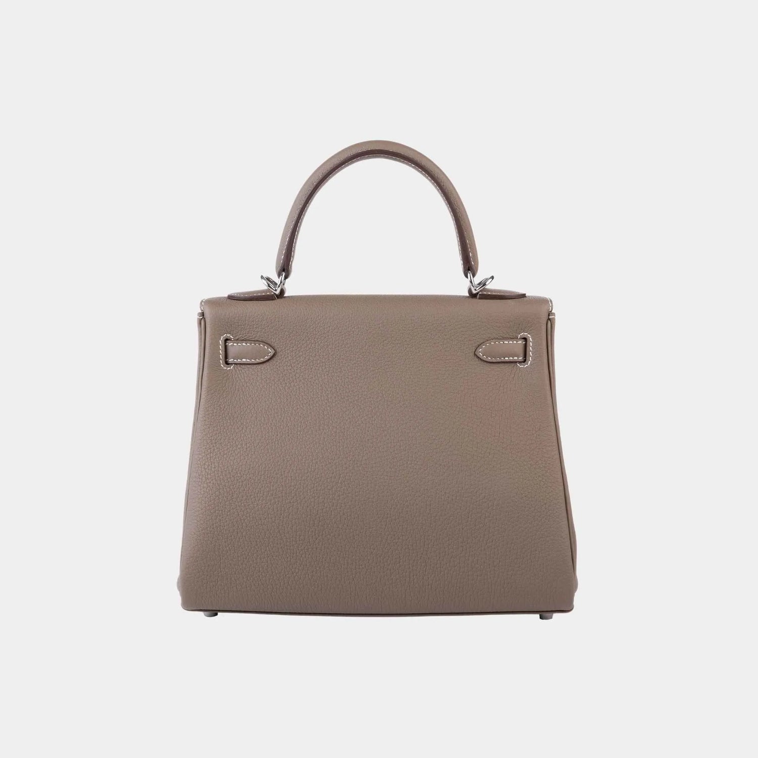 Hermes Kelly 25 Togo Etoupe PHW, Etoupe, Back