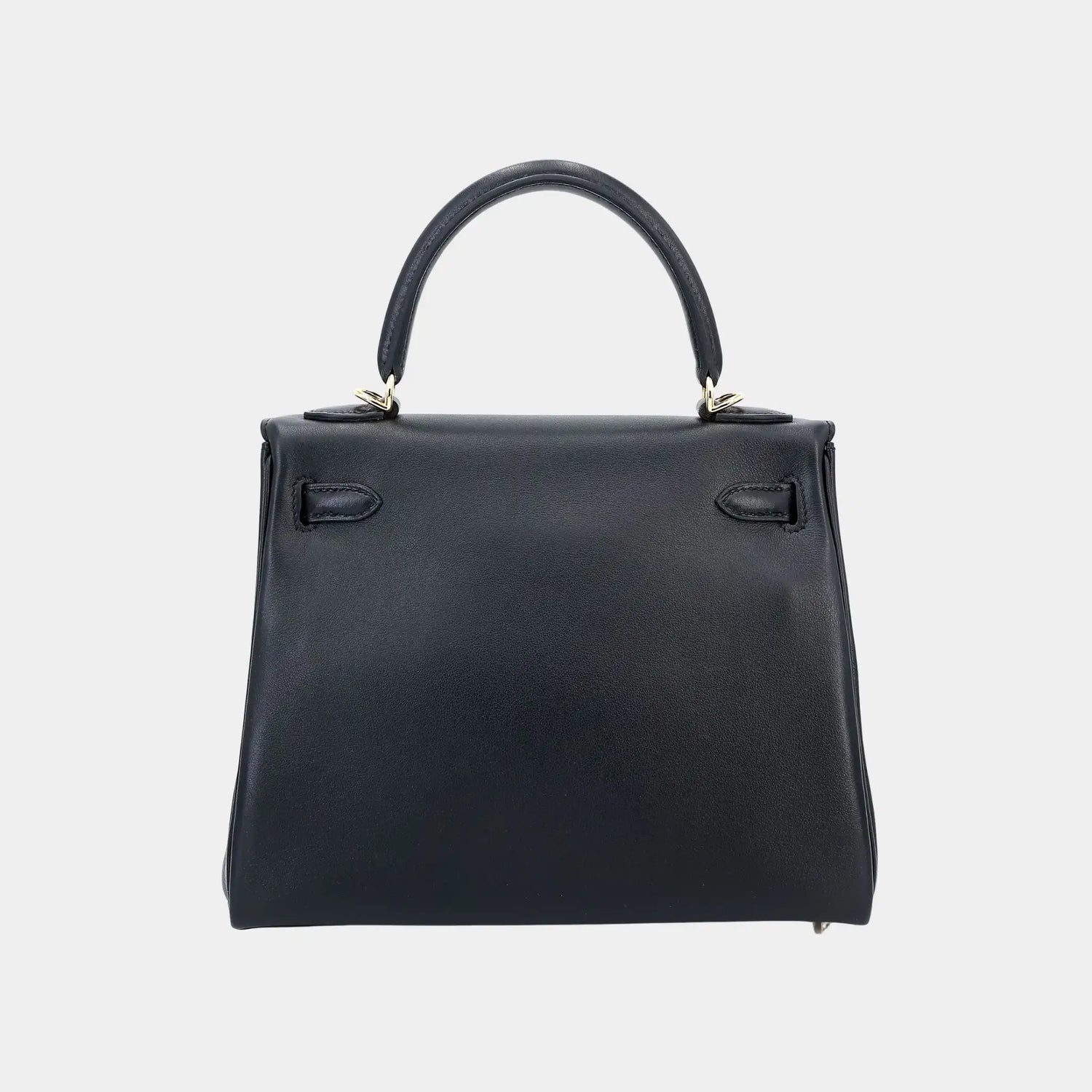 Hermes Kelly 25 Veau Cheri Black GHW, Back