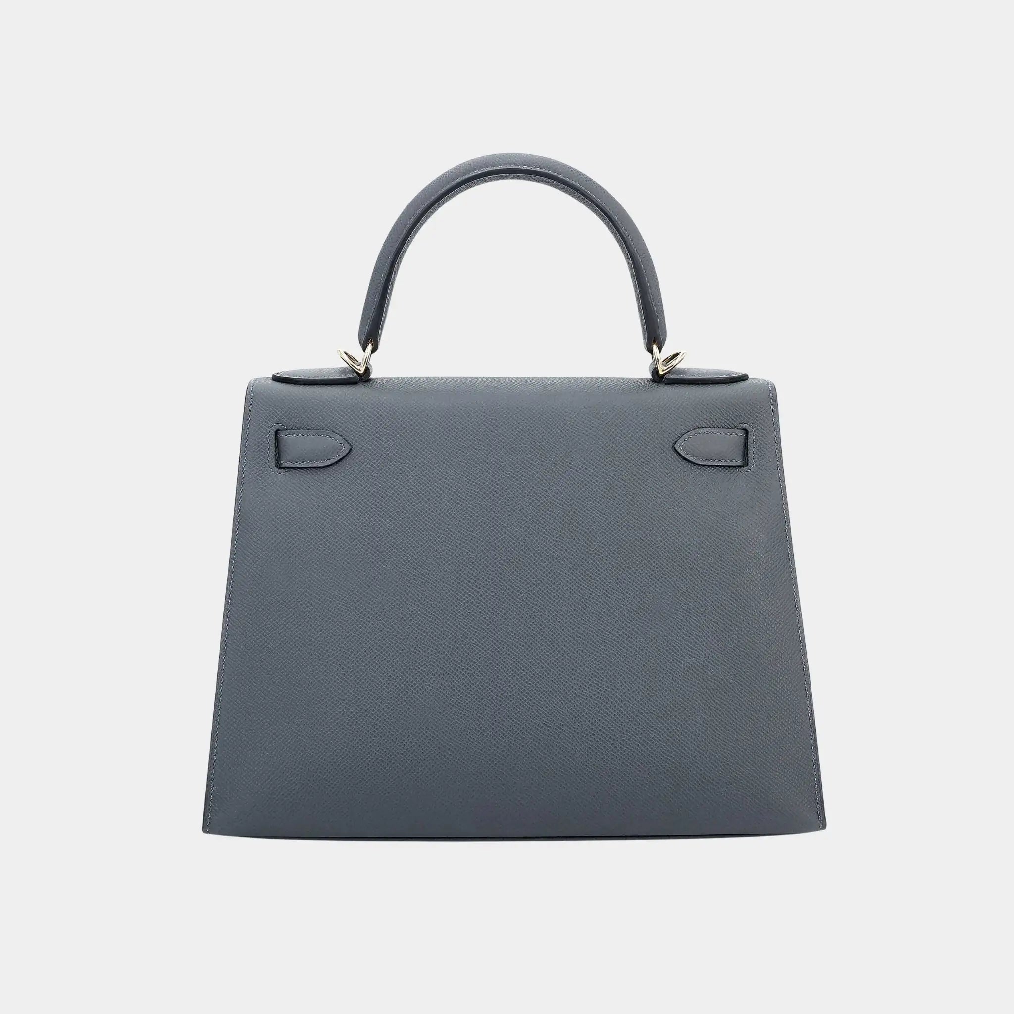 Kelly 28 Epsom Gris Misty PBHW, Back