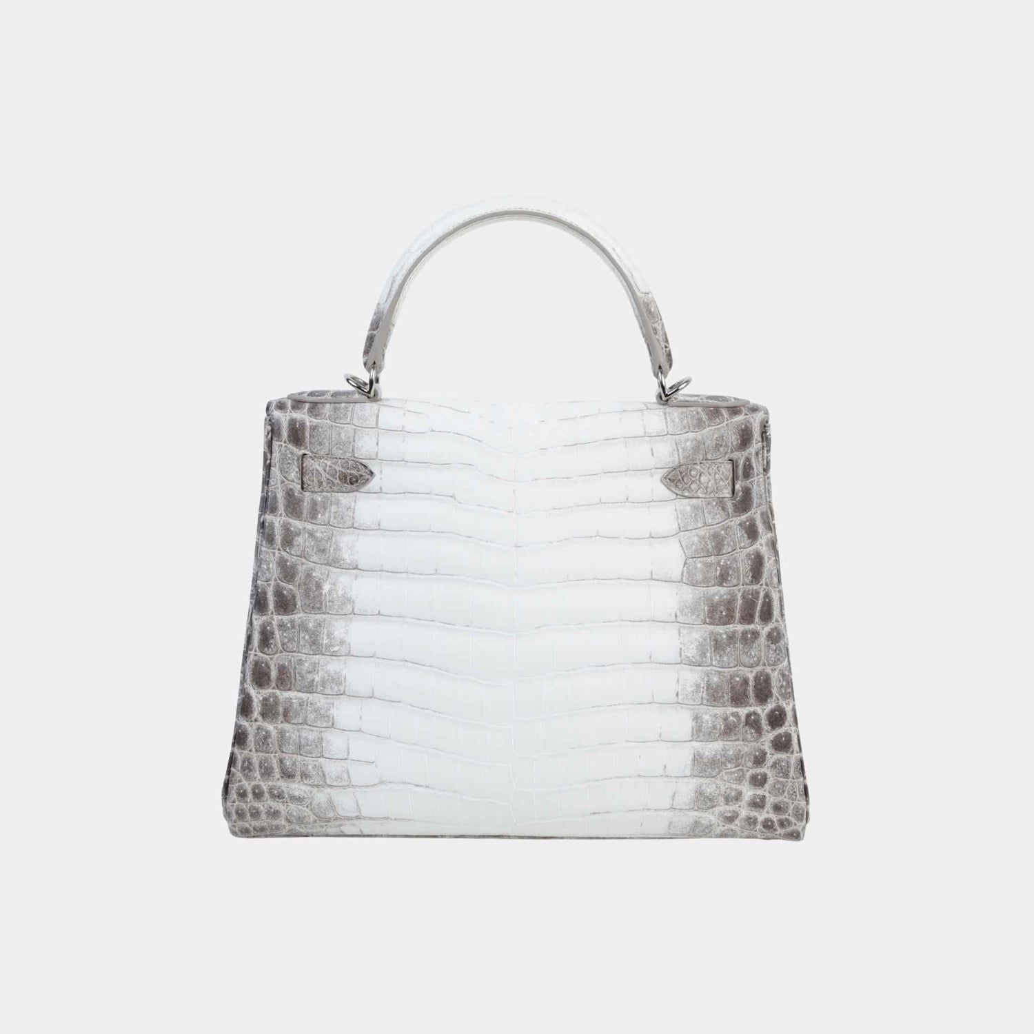 Hermes Kelly 28 Himalaya Matte Niloticus Crocodile PHW, Back
