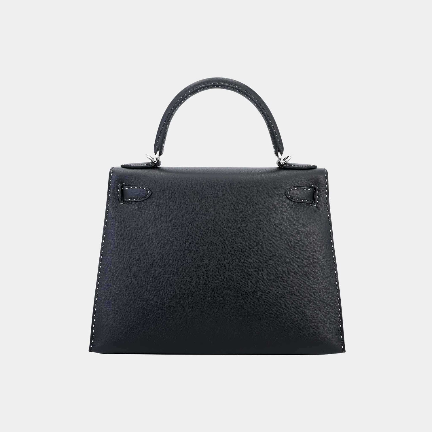 Hermes Kelly 28 Limited Edition Sellier Miss You Monsieur Black PHW, Back