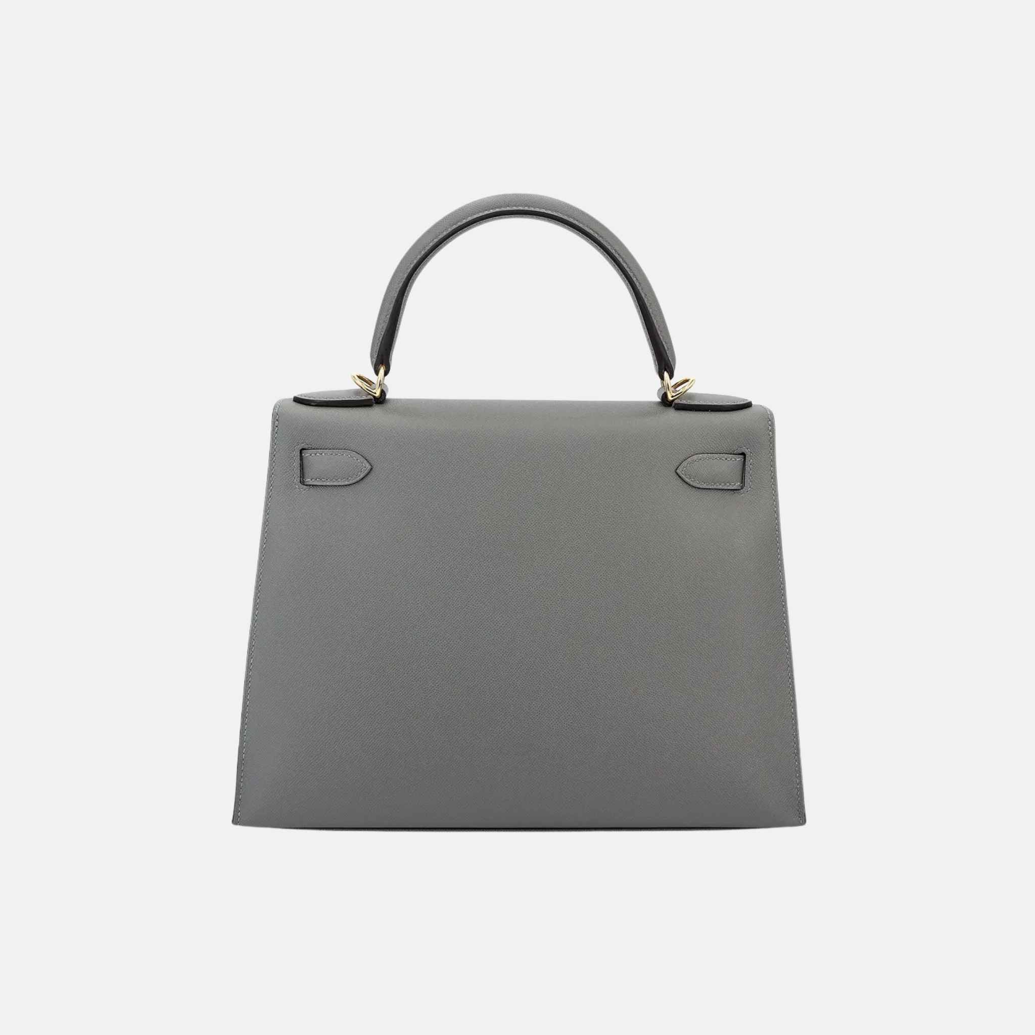 Hermes Kelly 28 Madame Gris Meye GHW, Back