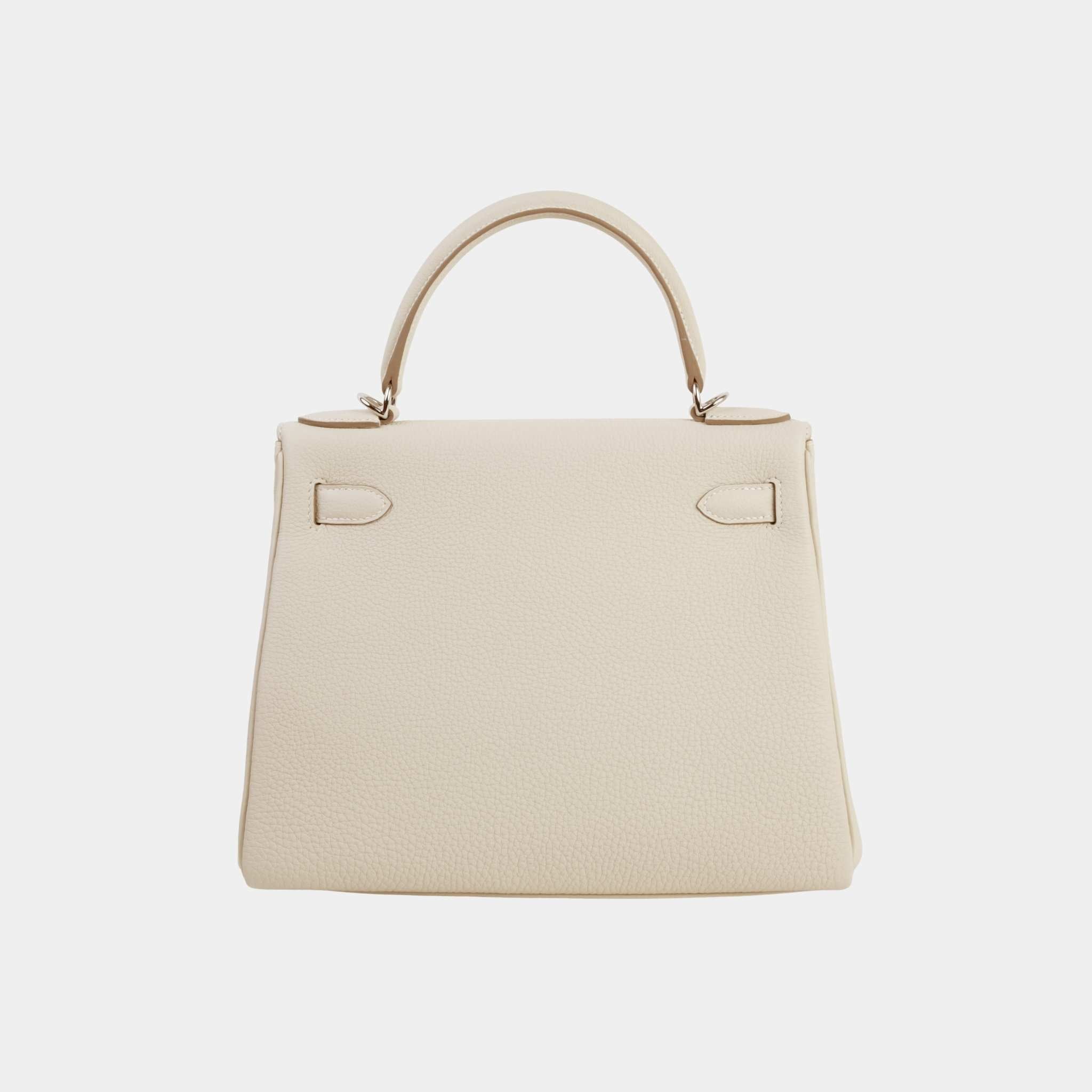 Hermes Kelly 28 Togo Craie PHW, Back