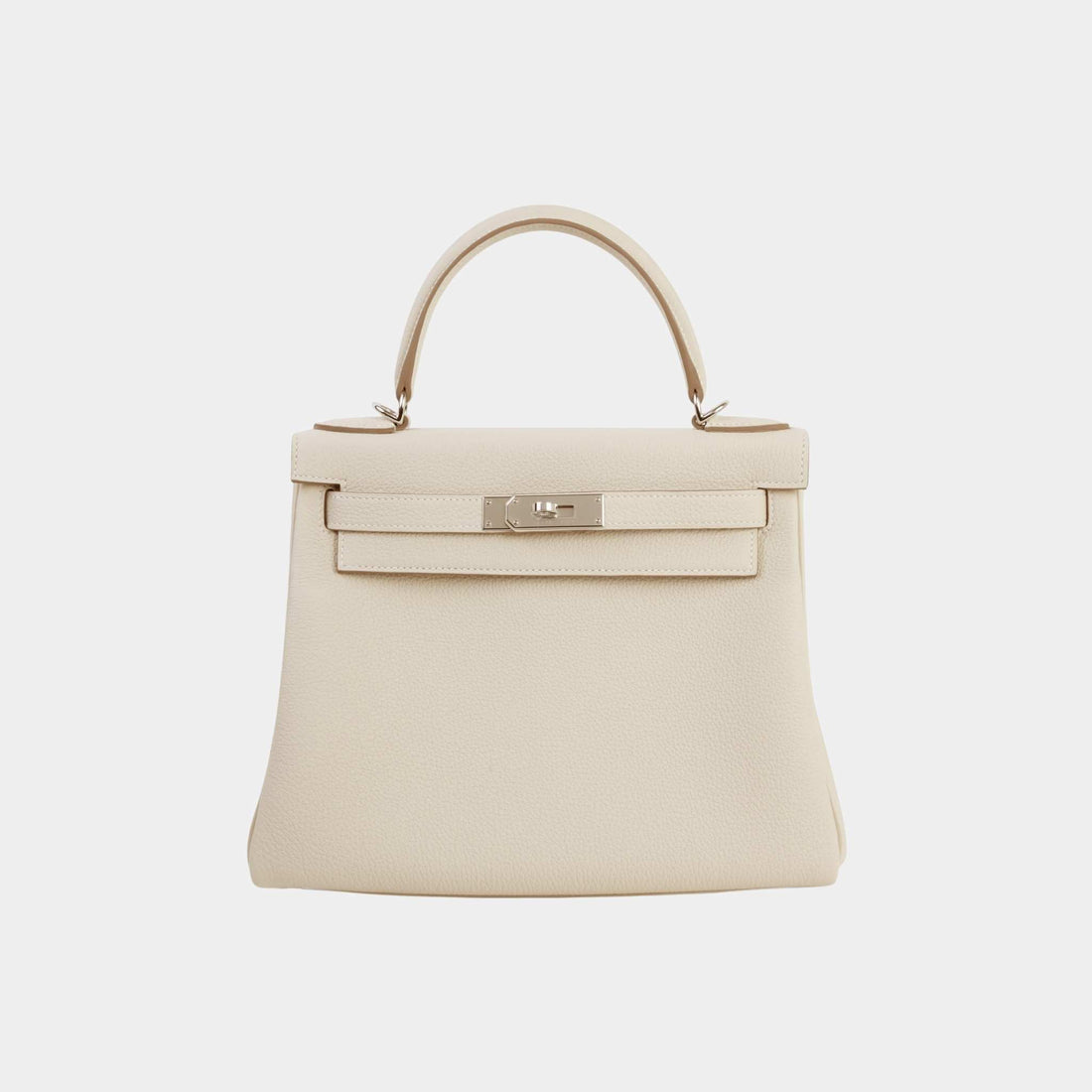 Hermes Kelly 28 Togo Craie PHW, Front