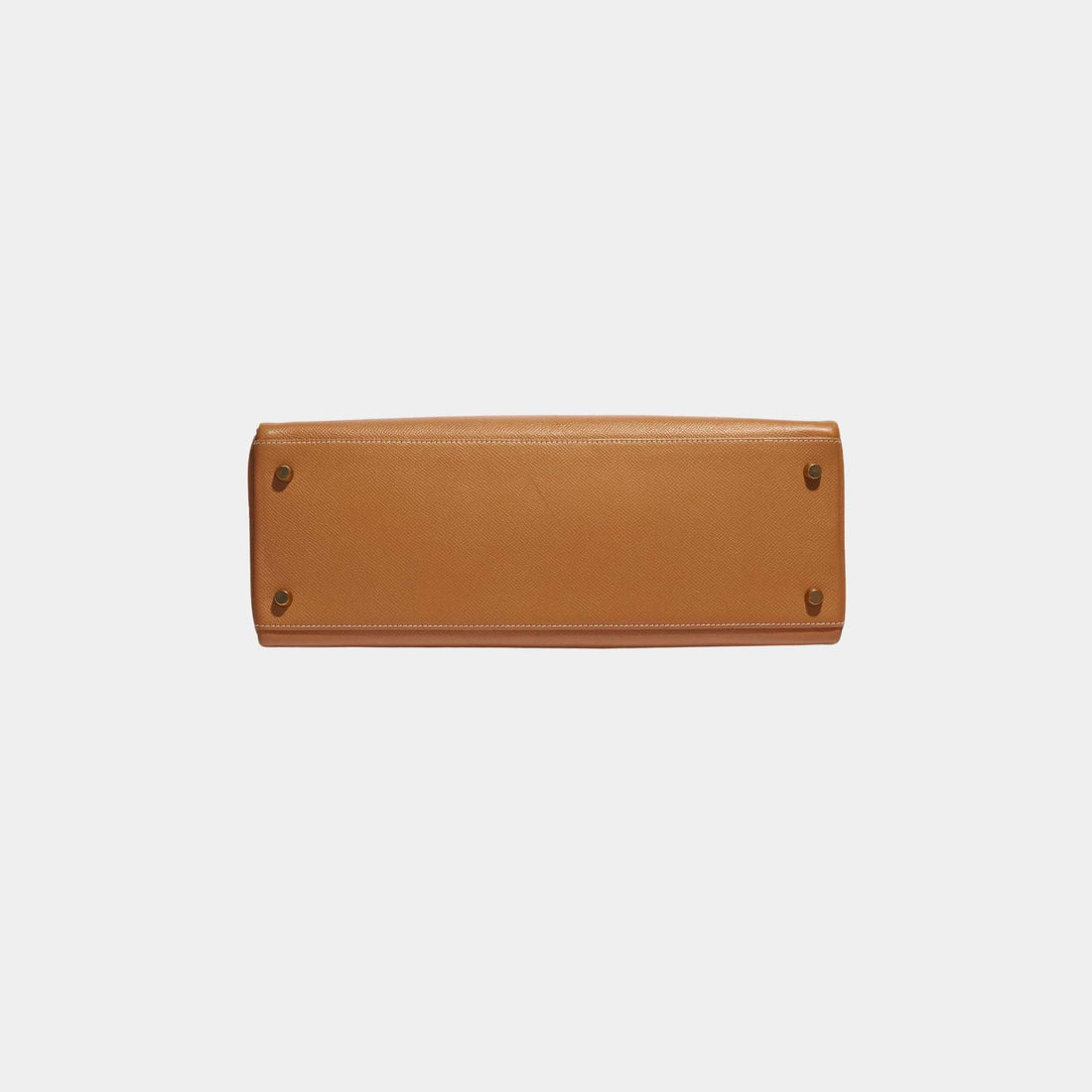 Hermes Kelly 35 من جلد Epsom ذهبي مع GHW، من الأسفل