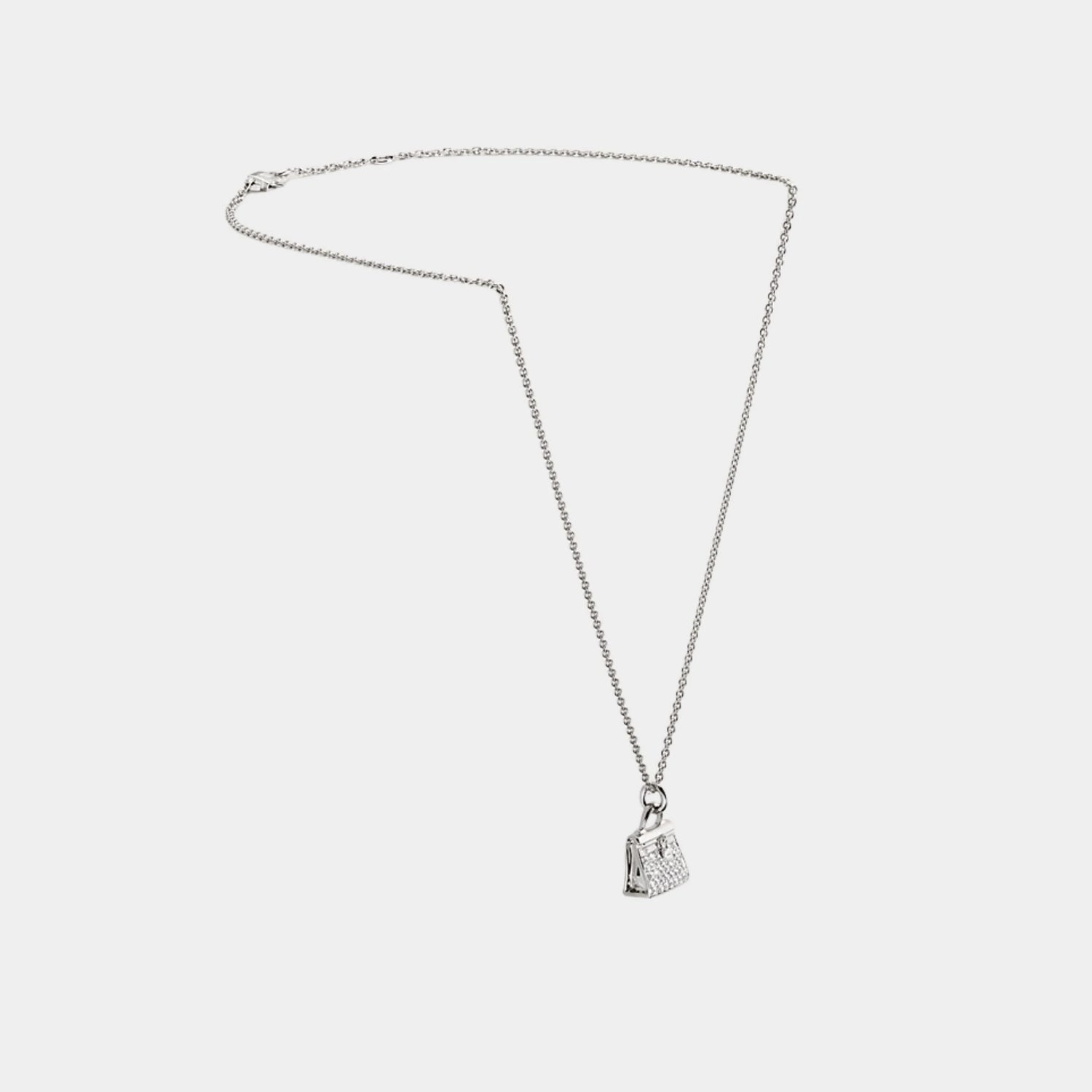 Hermes Kelly Amulets Pendant White Gold - Diamonds, Front