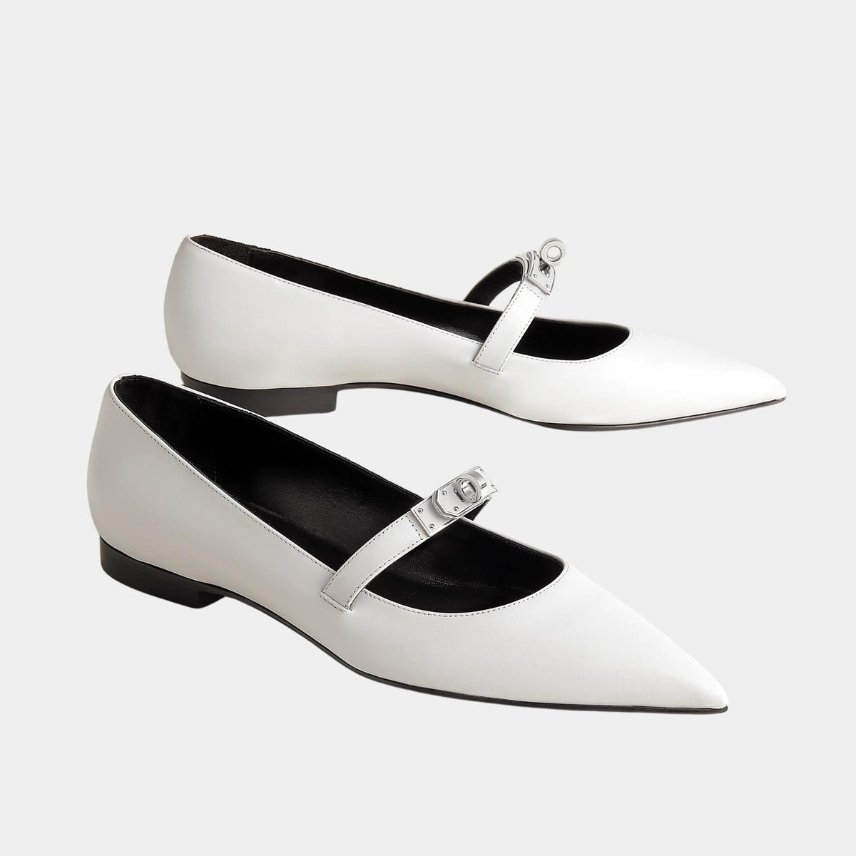 حذاء Kelly Ballerinas من جلد العجل