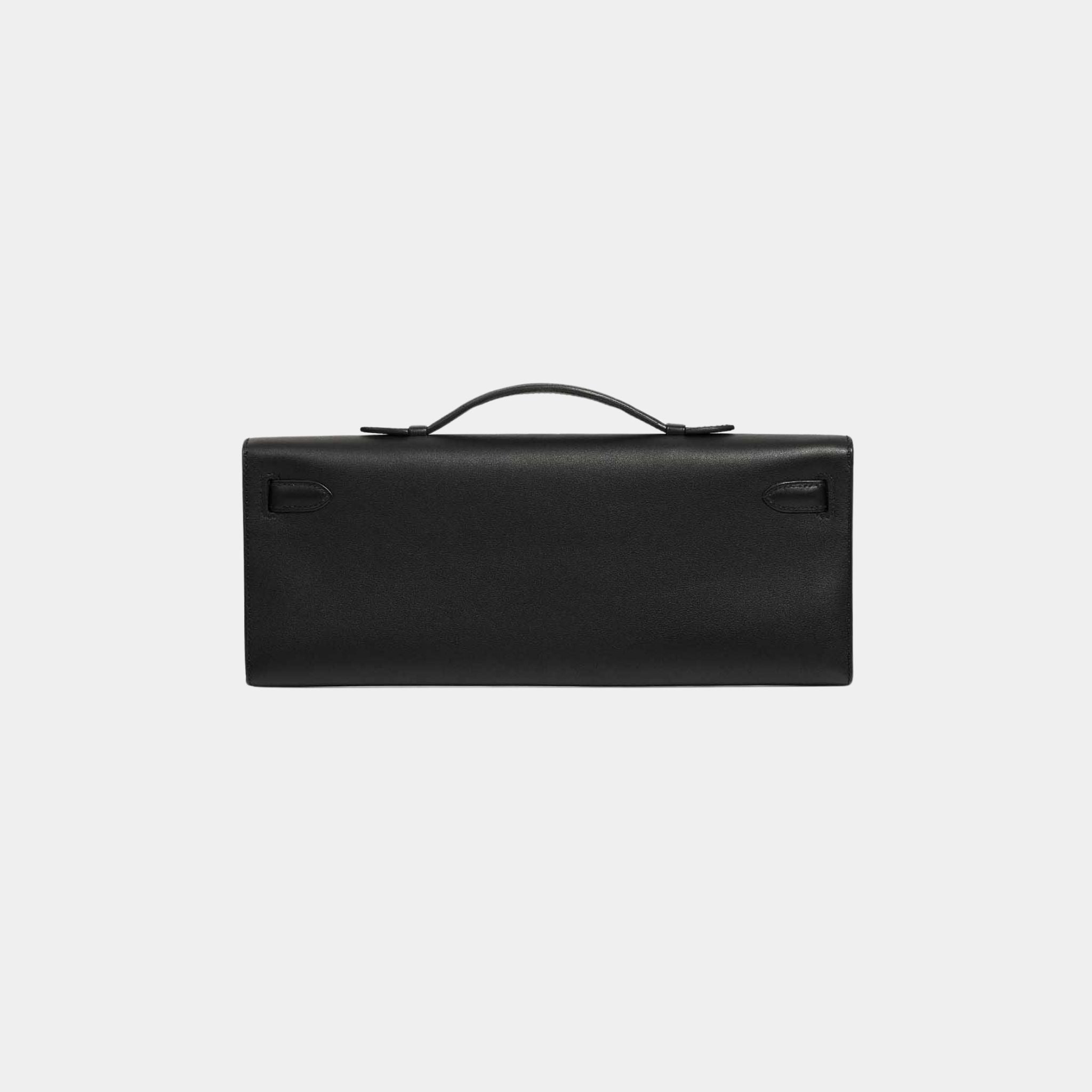 Hermes Kelly Cut Clutch Swift Black, Back