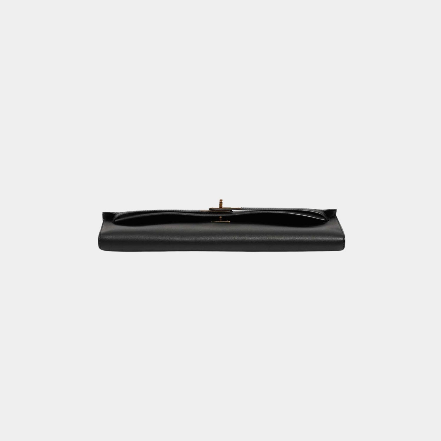 Hermes Kelly Cut Clutch Swift Black, Bottom