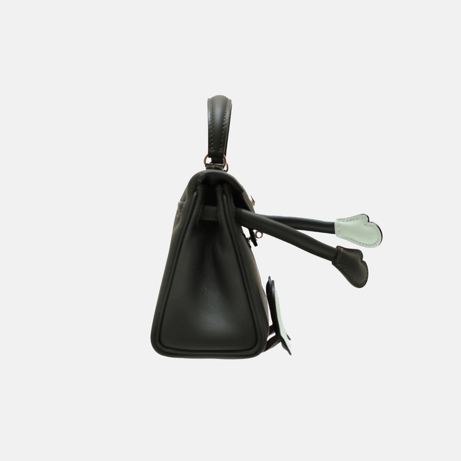 Hermes Kelly Doll Vert Fonce Vert Peppermint Swift PHW, Side