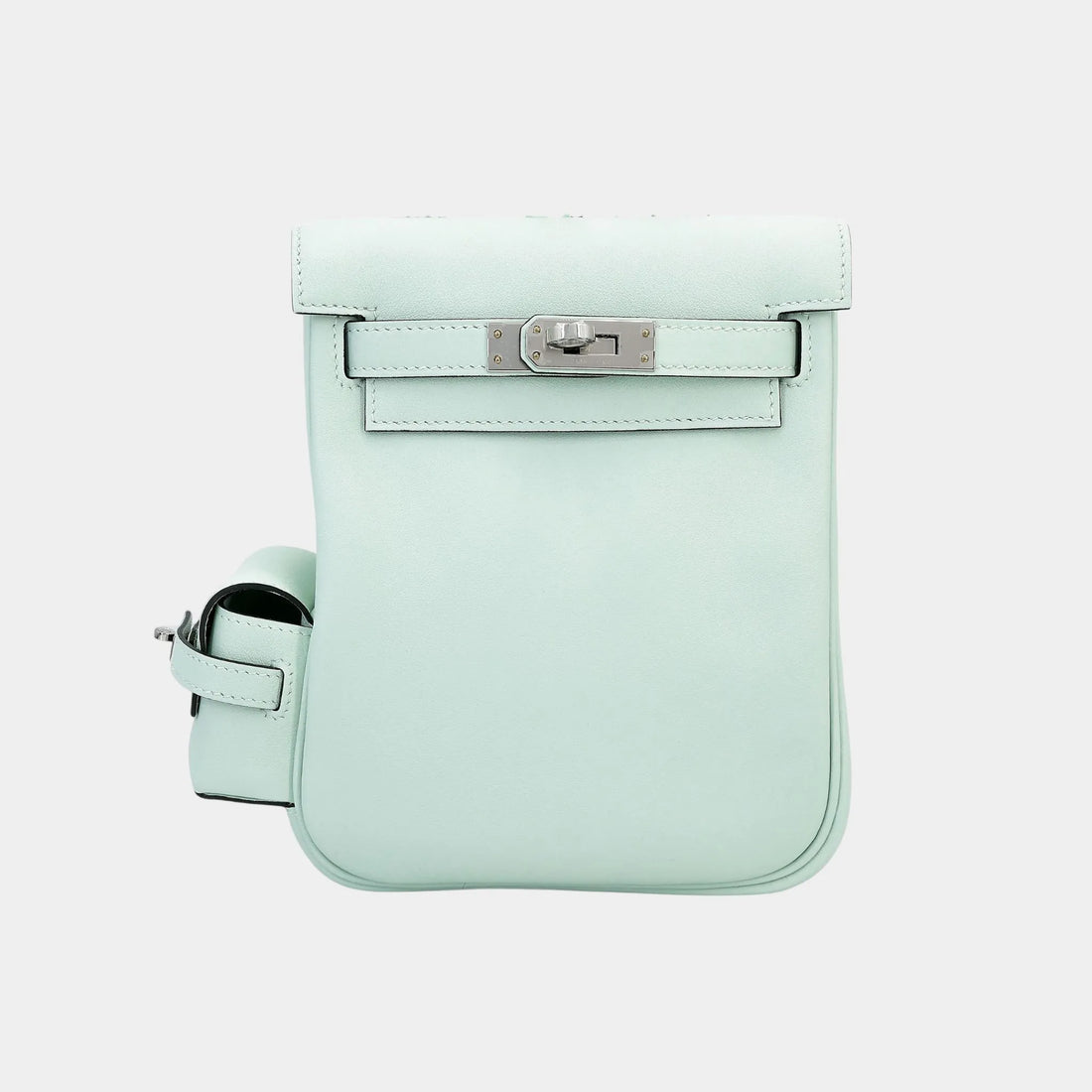 Hermes Kelly Jump Swift Vert Peppermint PHW, Front