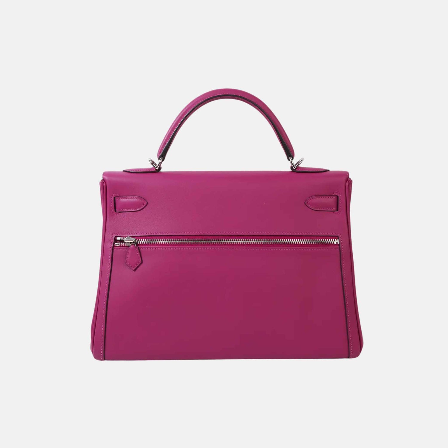 Hermes Kelly Lakis 32 HSS Swift Rose Purple PHW, Back