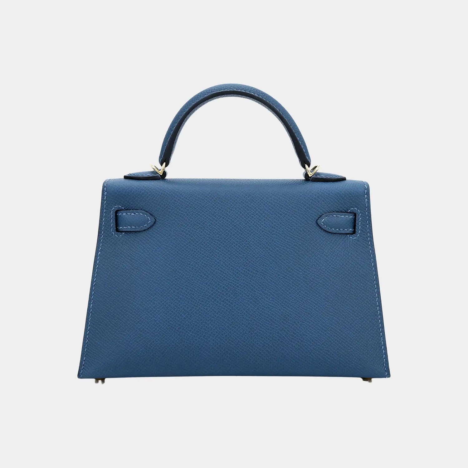 Kelly Mini 20 Epsom Deep Blue GHW, Back