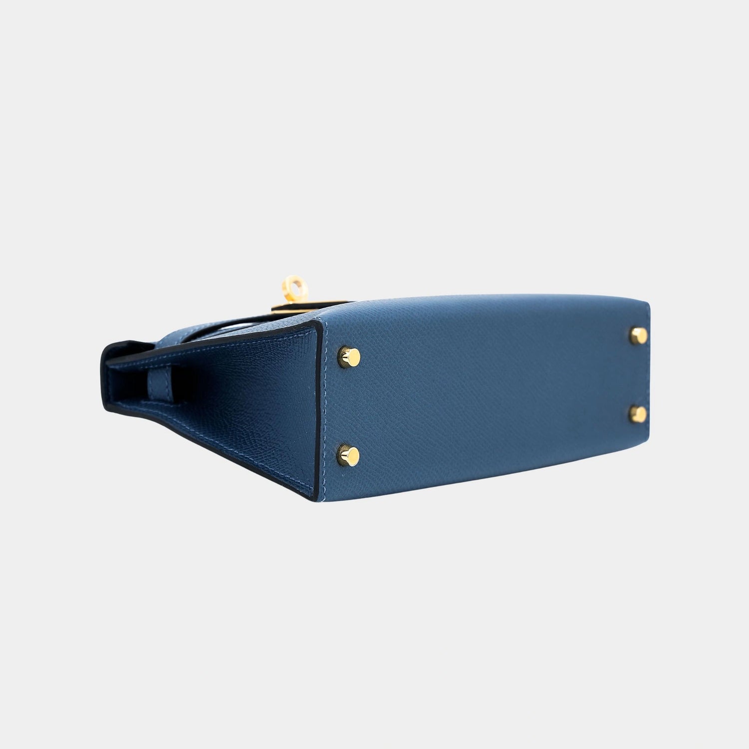 Kelly Mini 20 Epsom Deep Blue GHW, Bottom