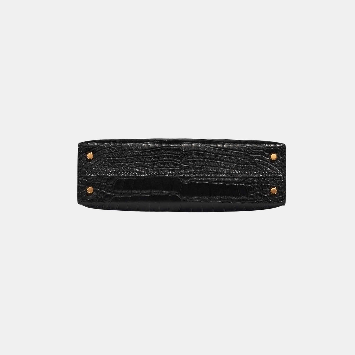Hermes Kelly Mini 20 Matte Alligator Black GHW, Bottom