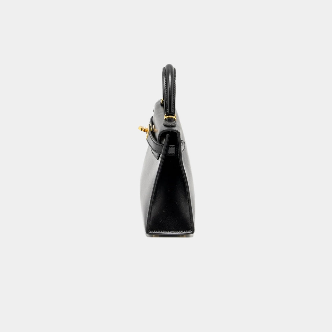 Hermes Kelly Mini Box أسود GHW، من الجانب