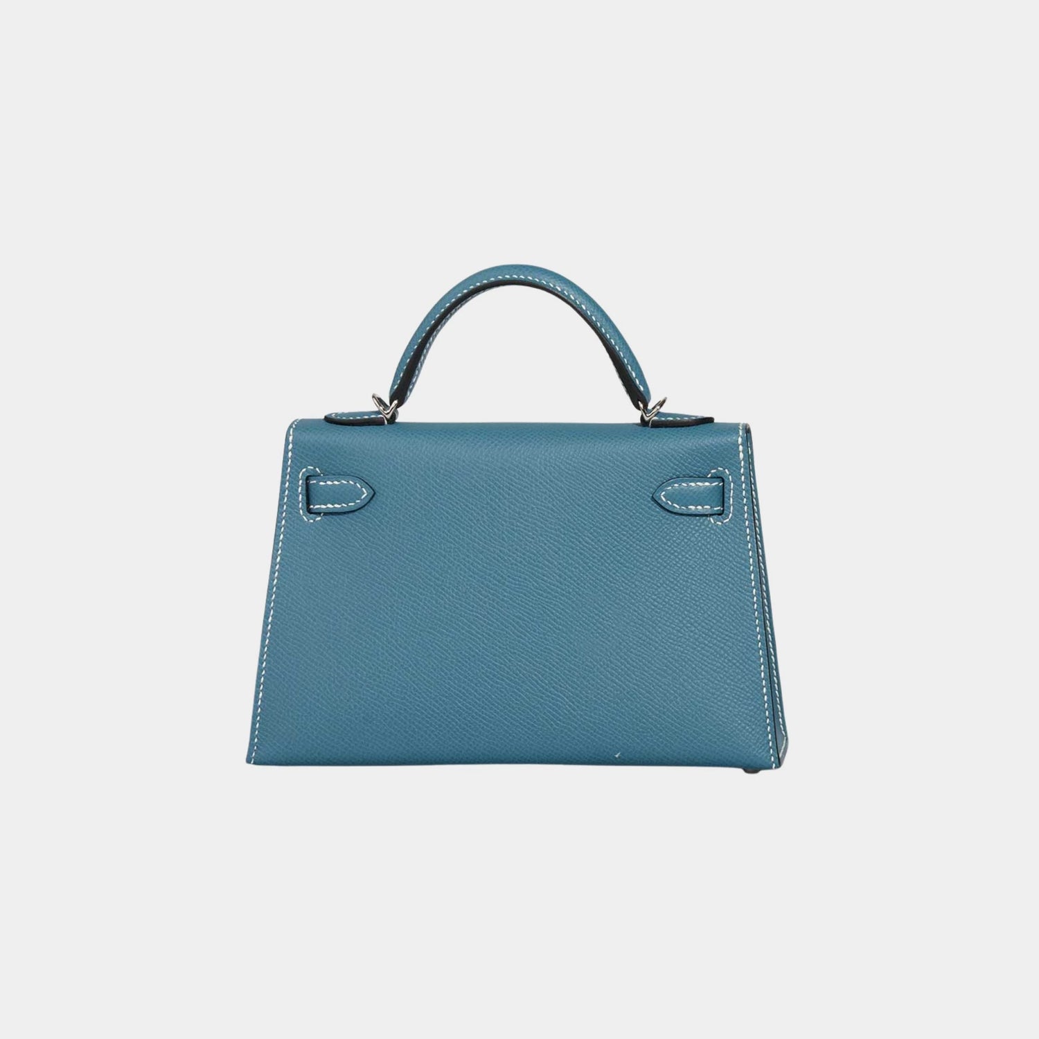 Hermes Kelly Mini Epsom Bleu Jean PHW, Back