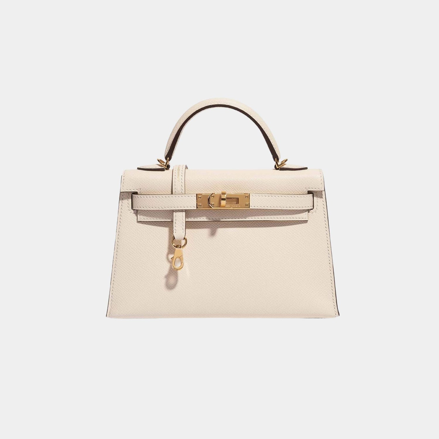 Hermes Kelly Mini Epsom Nata GHW, Front