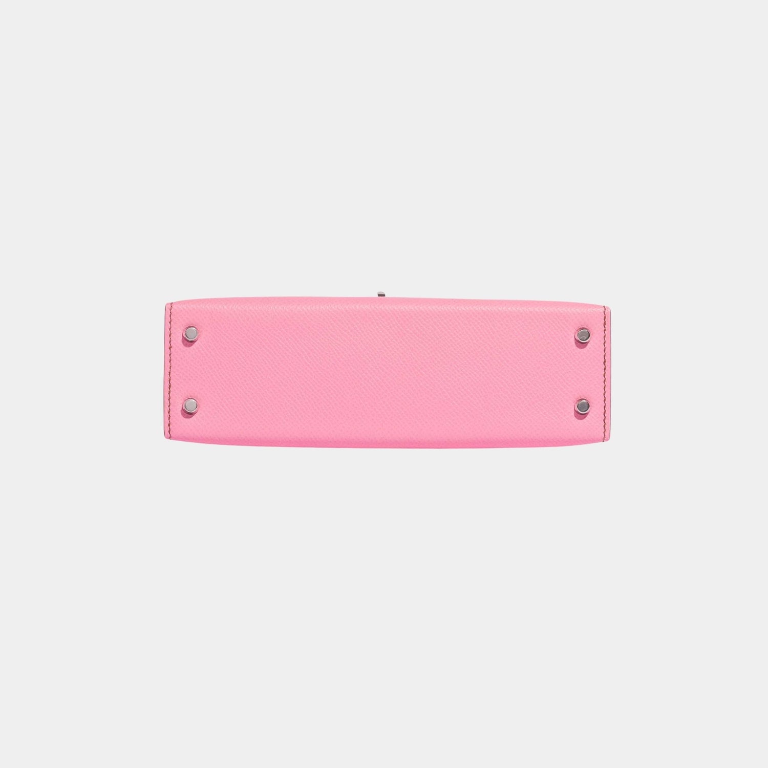 Hermes Kelly Mini II 20 Epsom 5P Bubblegum PHW, Bottom