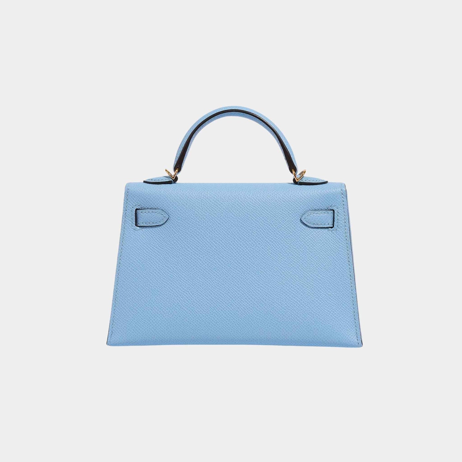Hermes Kelly Mini II 20 Epsom Blue Celeste GHW, Back
